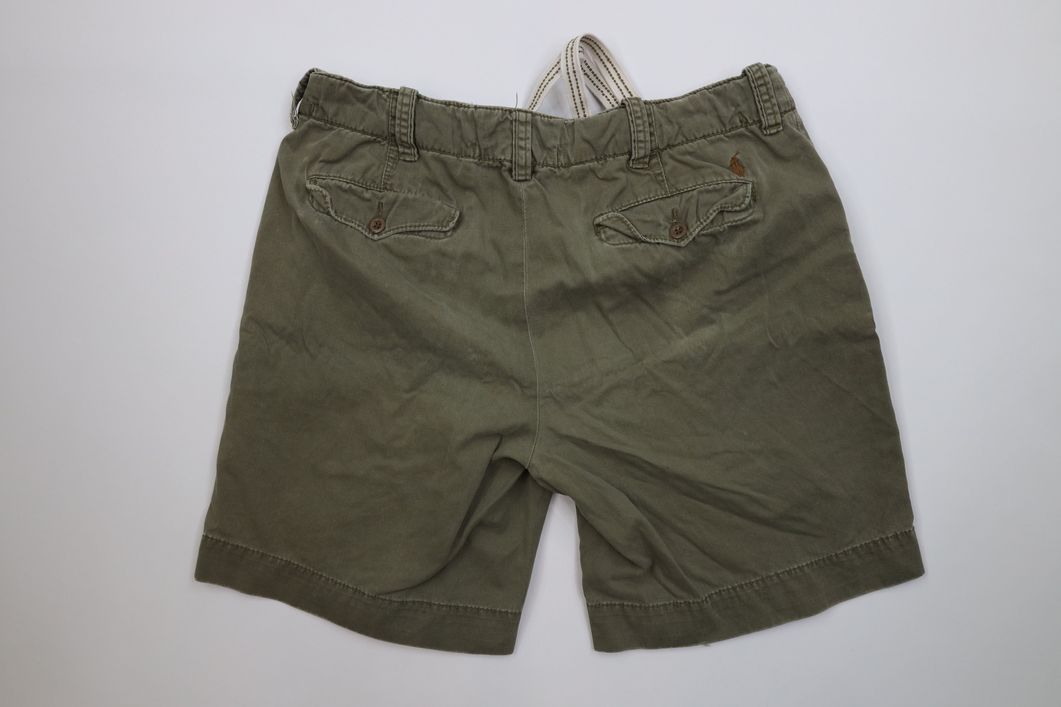 Ralph Lauren Vintage 90s Ralph Lauren Above Knee Military Shorts Green Size US 34 / EU 50 - 11 Thumbnail
