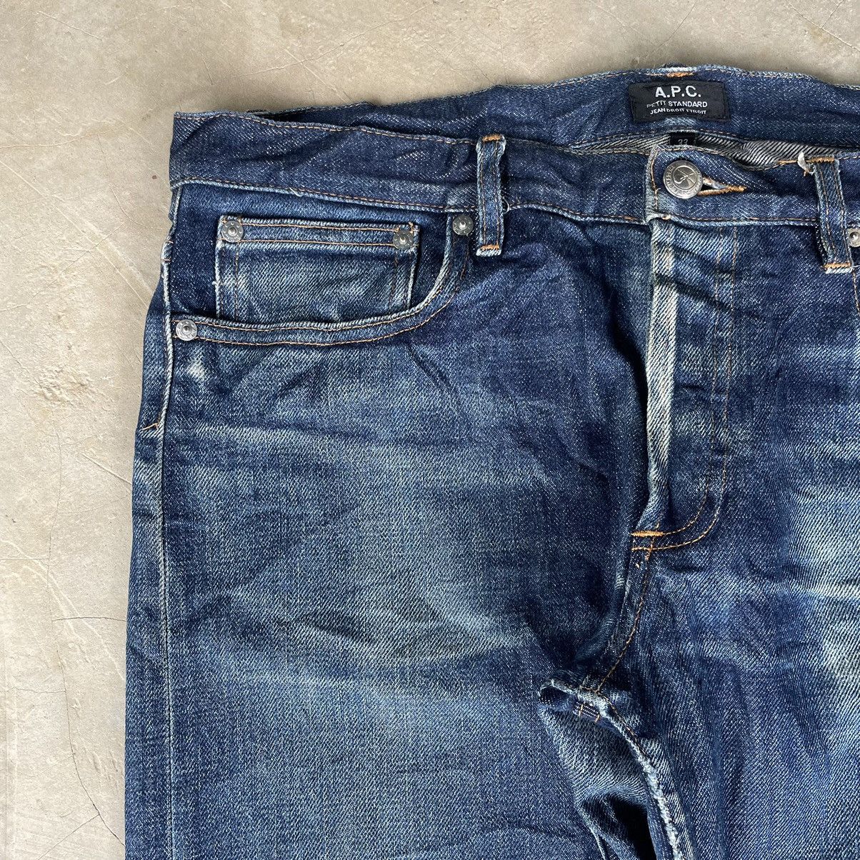 A.P.C. A.P.C. Selvedge Japan Raw Denim Indigo Distressed Jeans APC Size US 36 / EU 52 - 8 Thumbnail