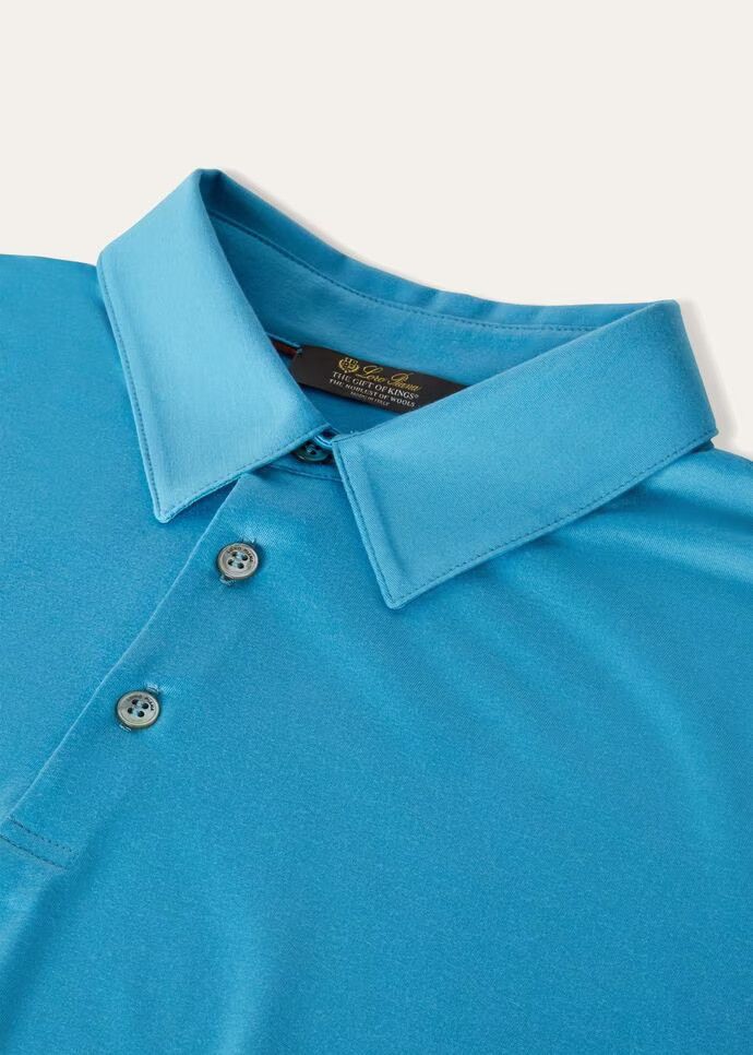 Loro Piana o1w1db10724 Polo Shirt in Blue Size US XXL / EU 58 / 5 - 3 Thumbnail
