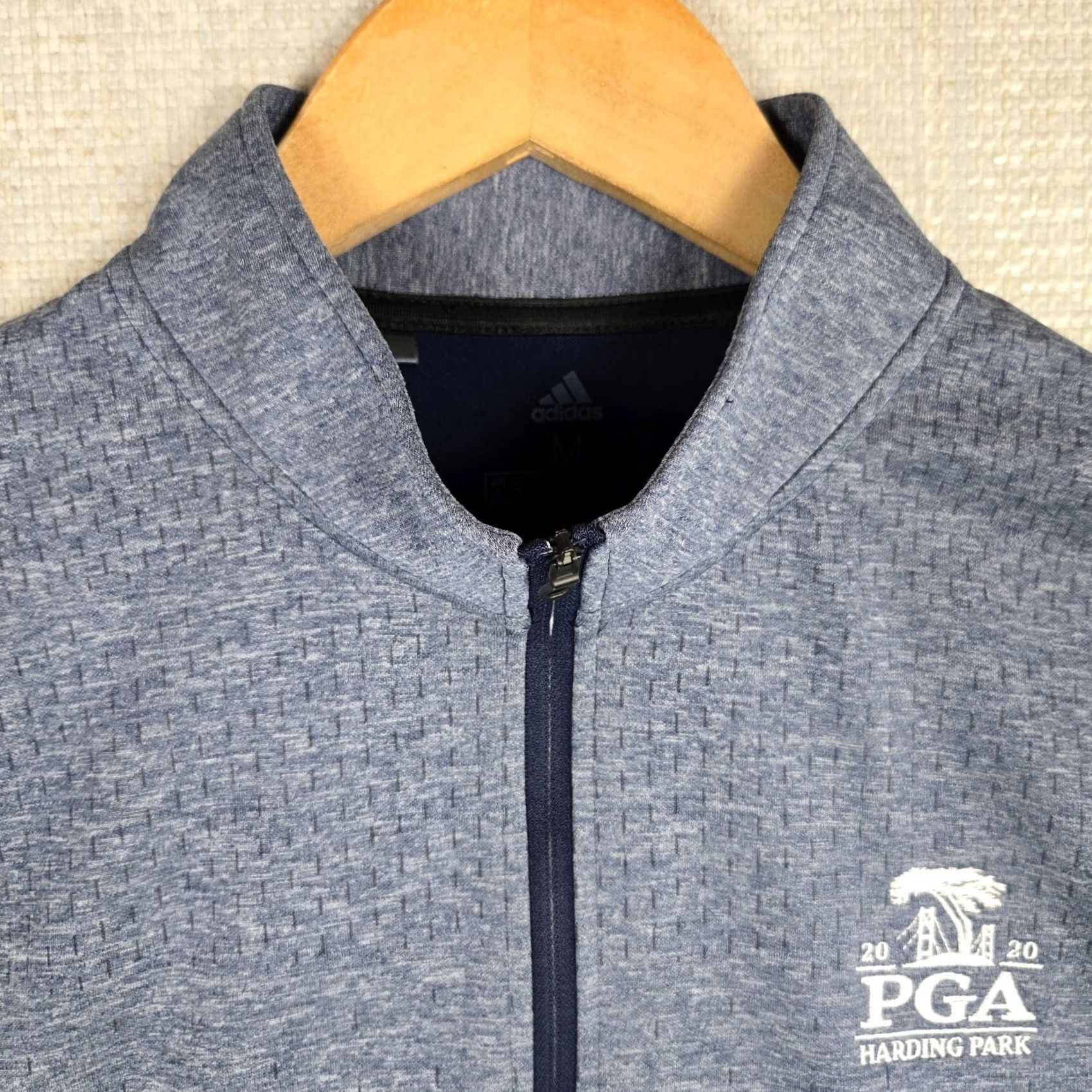 Adidas ADIDAS Mens 1/4 Zip Pullover San Fran Park Golf Blue Size US M / EU 48-50 / 2 - 3 Thumbnail