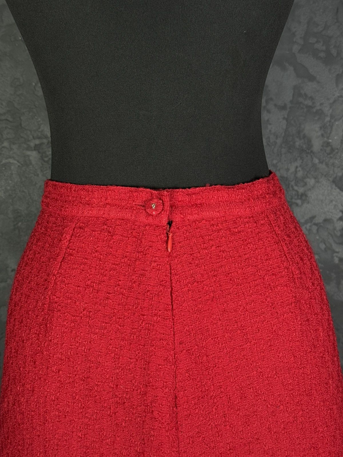 Vintage Archive!! VERSACE Classic V2 80s Red Skirt Jacket Suit Wool Size M / US 6-8 / IT 42-44 - 19 Thumbnail