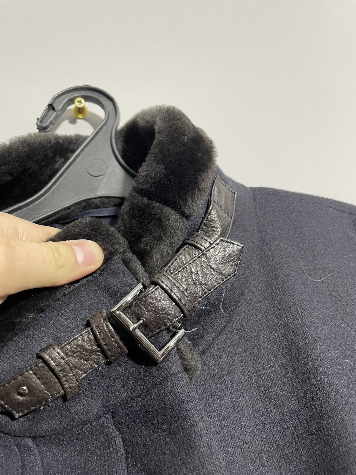 Gimo's Gimo’s Wool Cashmere Fur Men’s coat size 50 Navy Blue Size US M / EU 48-50 / 2 - 6 Thumbnail