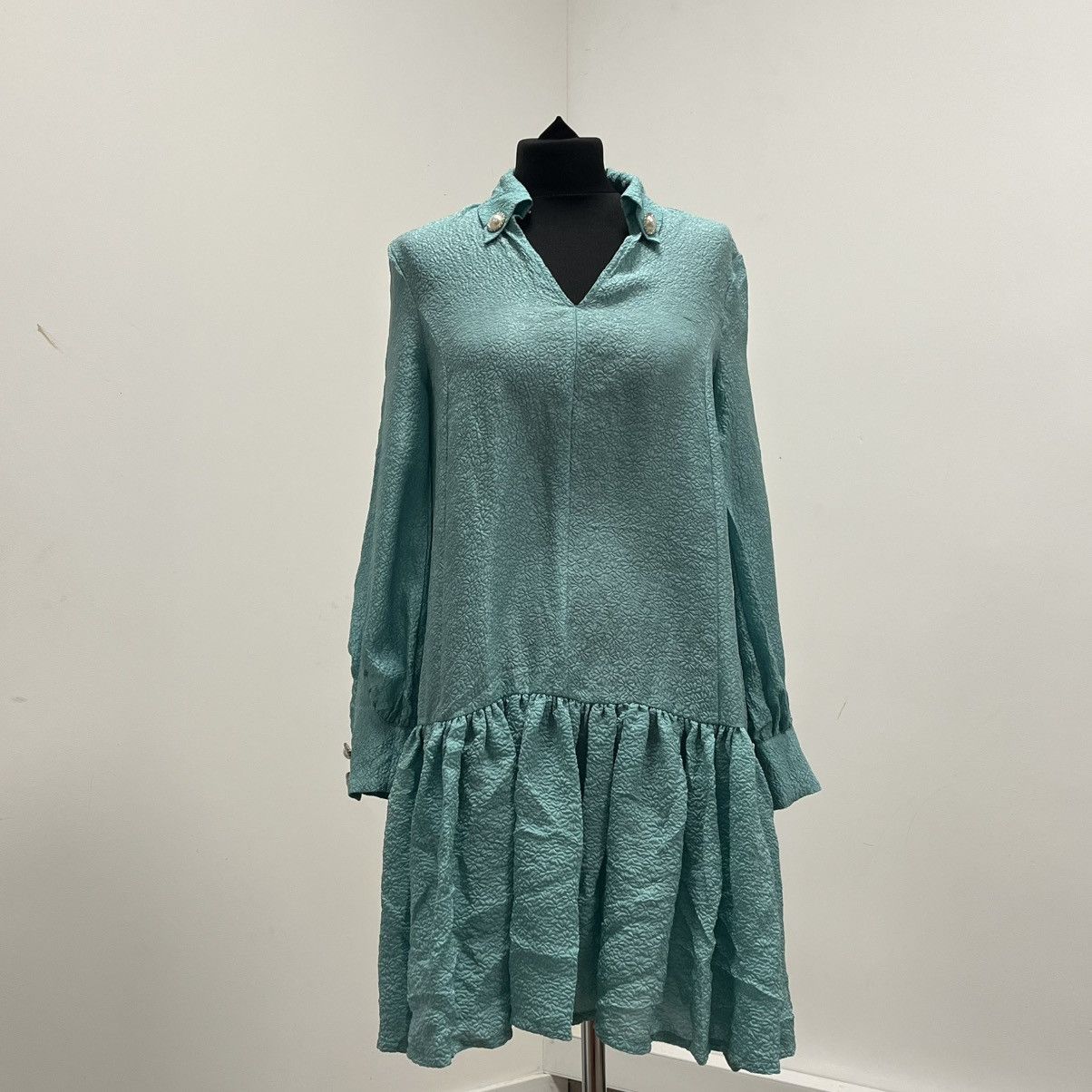 Baum und Pferdgarten Baum Und Pferdgarten Blue silk dress with buttons Size XS / US 0-2 / IT 36-38 - 2 Thumbnail