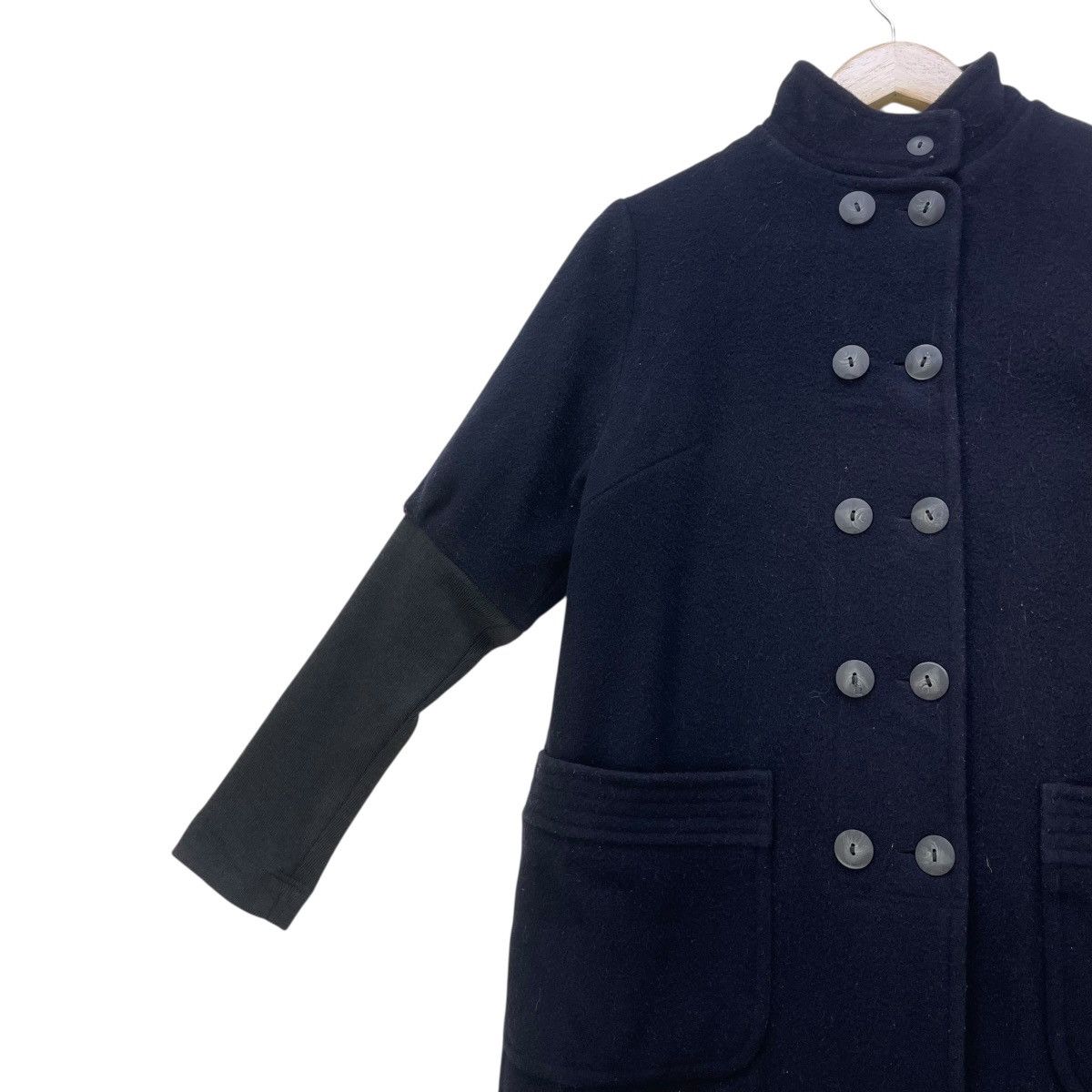 Japanese Brand 🔥 Nadell Double Side Button Stand Up Collar Wool Jacket Size M / US 6-8 / IT 42-44 - 6 Thumbnail