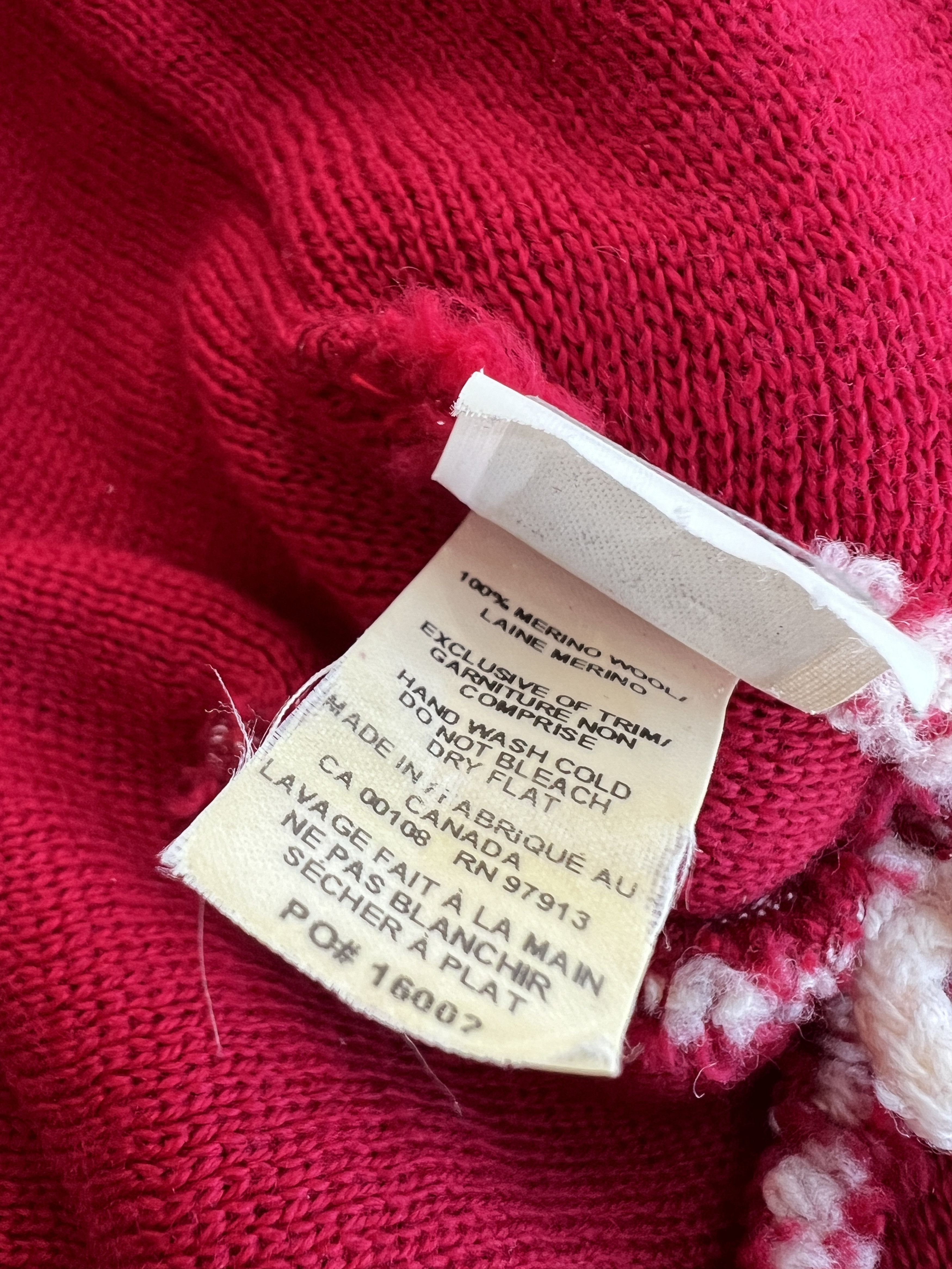 Canada Goose Canada Goose Vintage Red Hat Beanie Size ONE SIZE - 4 Thumbnail