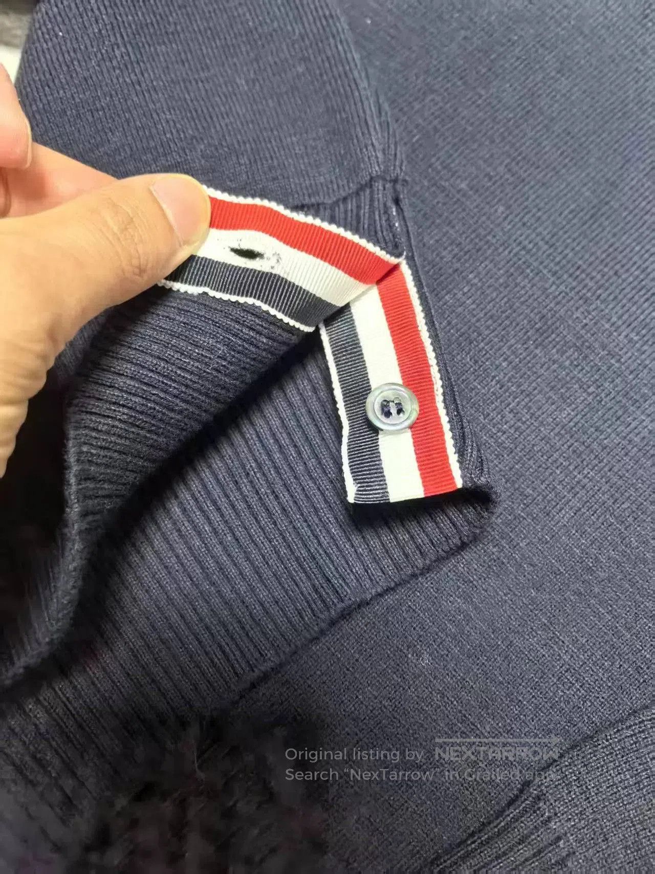 Thom Browne classic thom browne cardigan in navy blue. Size US M / EU 48-50 / 2 - 4 Thumbnail