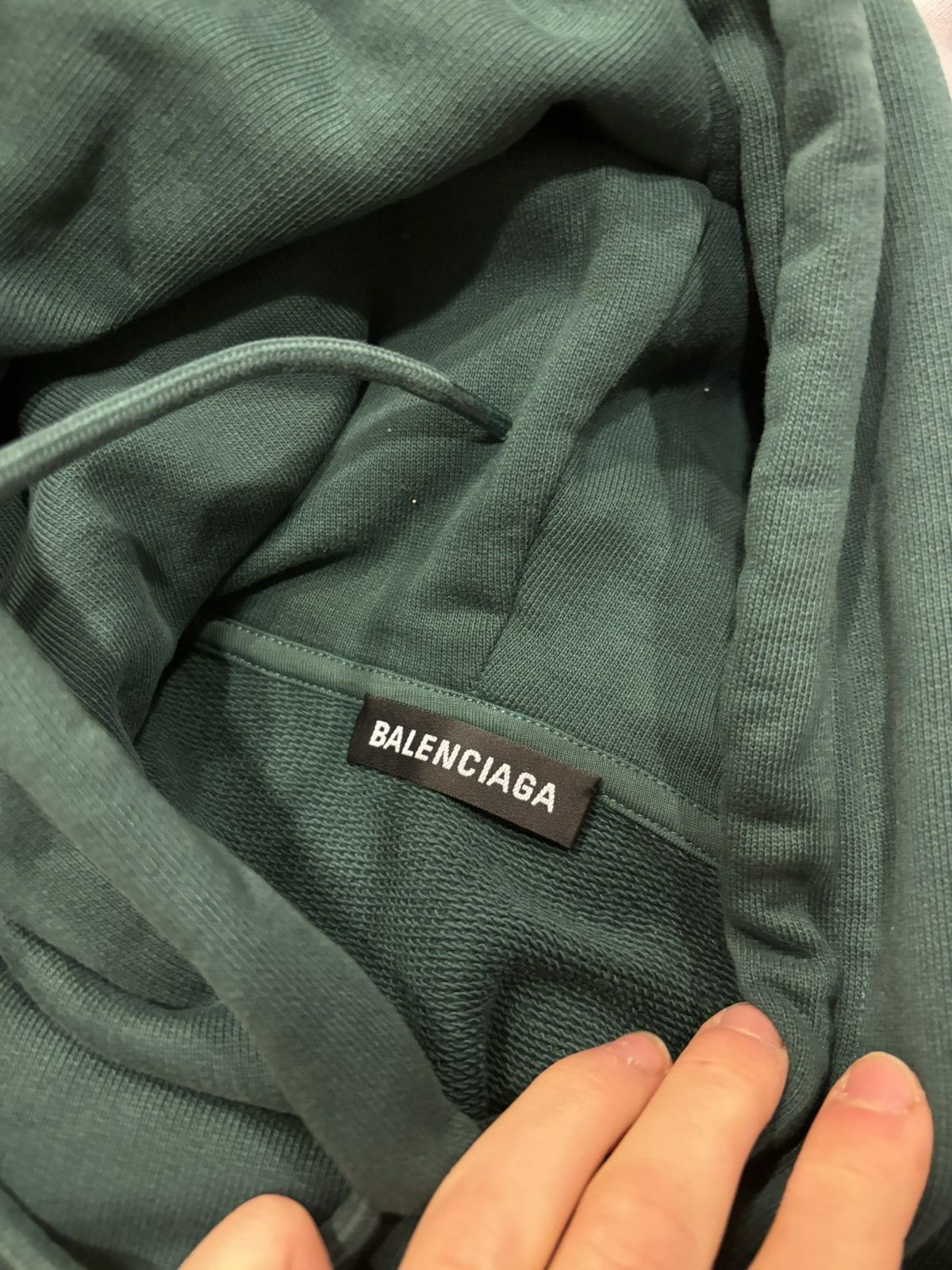 Balenciaga Balenciaga Cypress Green Back Logo Hoodie Size US L / EU 52-54 / 3 - 5 Thumbnail