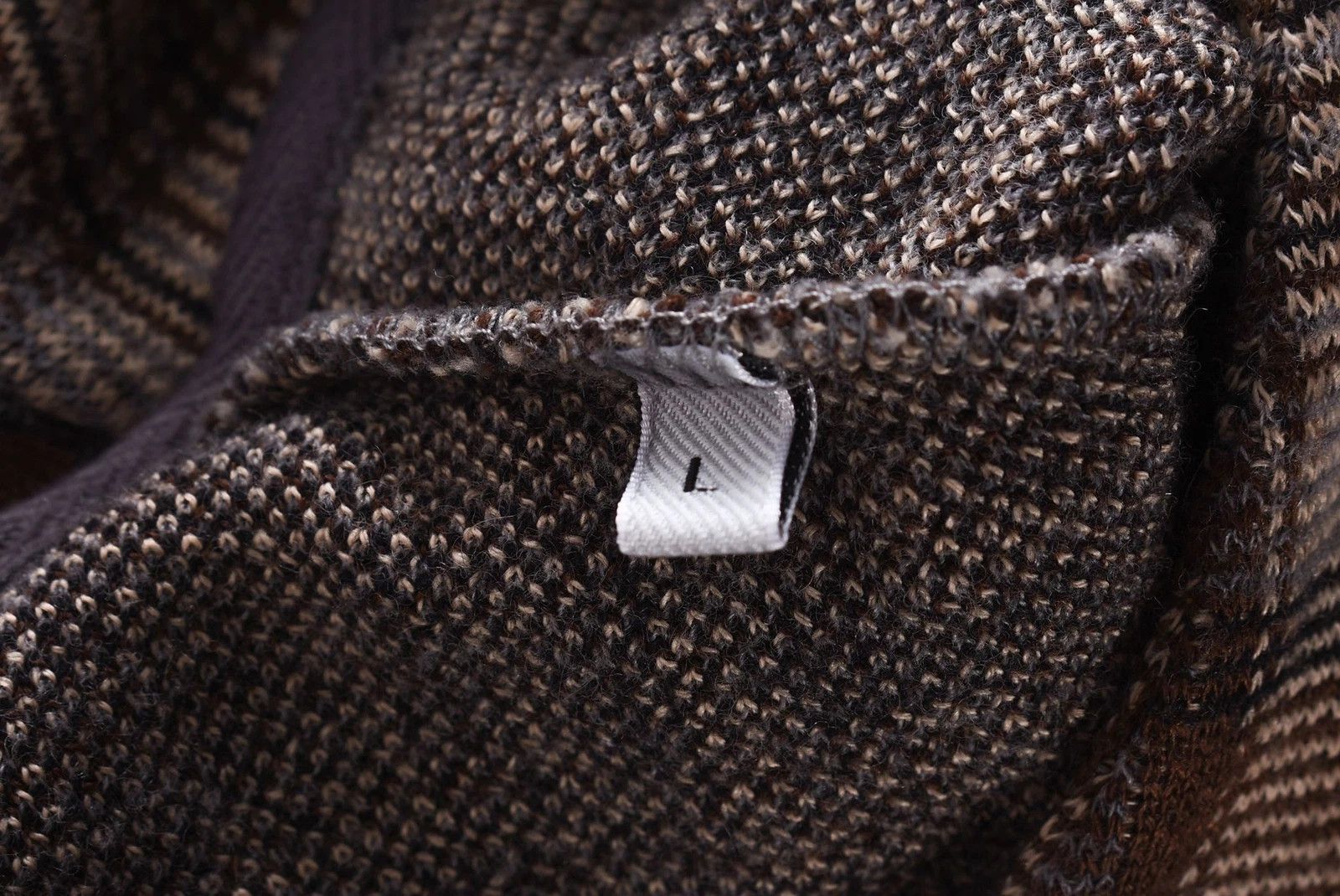 Kenzo Kenzo Défilé Wool Plaid Knit Button Up Jacket Brown Size US M / EU 48-50 / 2 - 5 Thumbnail