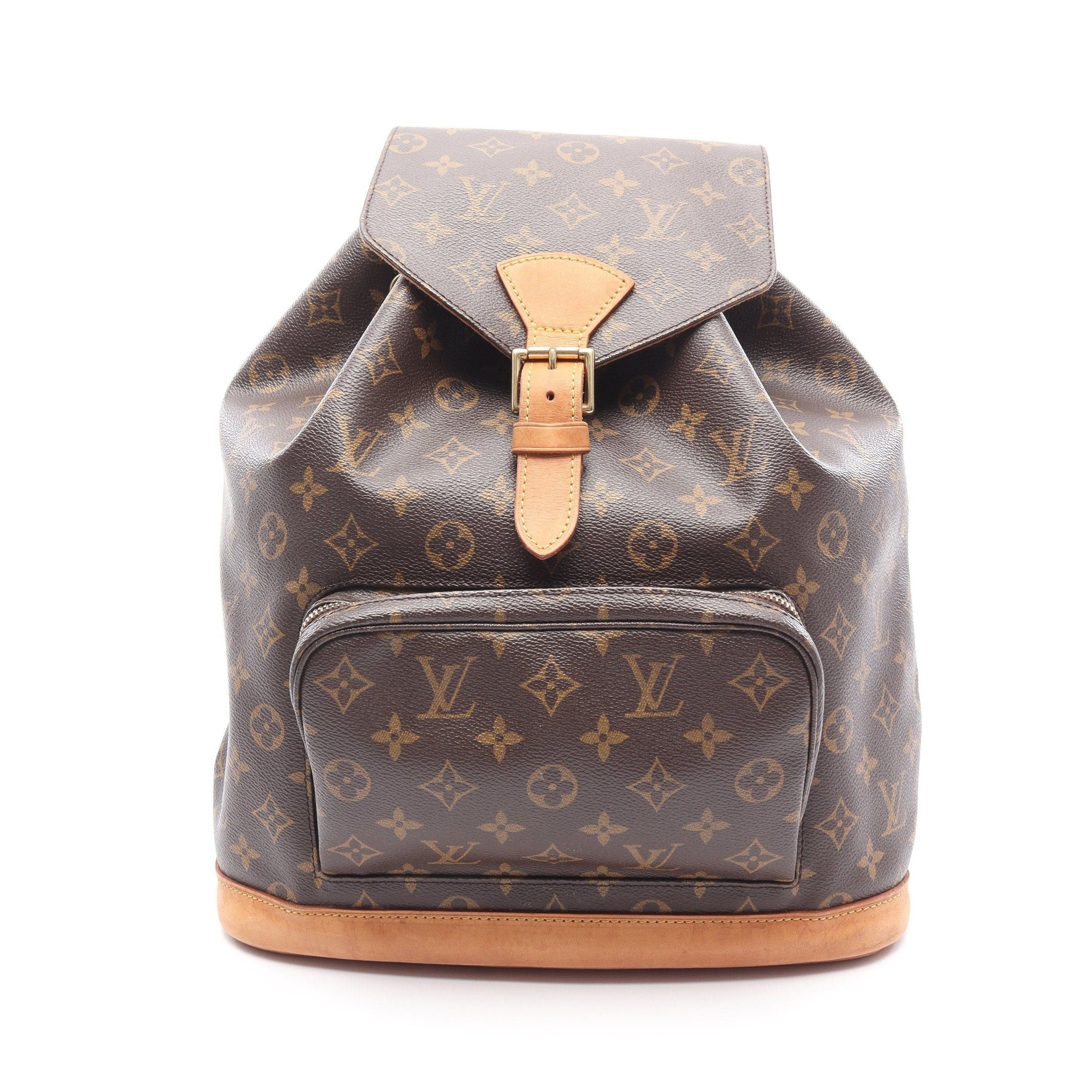 Louis Vuitton Louis Vuitton Montsouris Gm Monogram Backpack Rucksack Leather Brown Size ONE SIZE - 1 Thumbnail