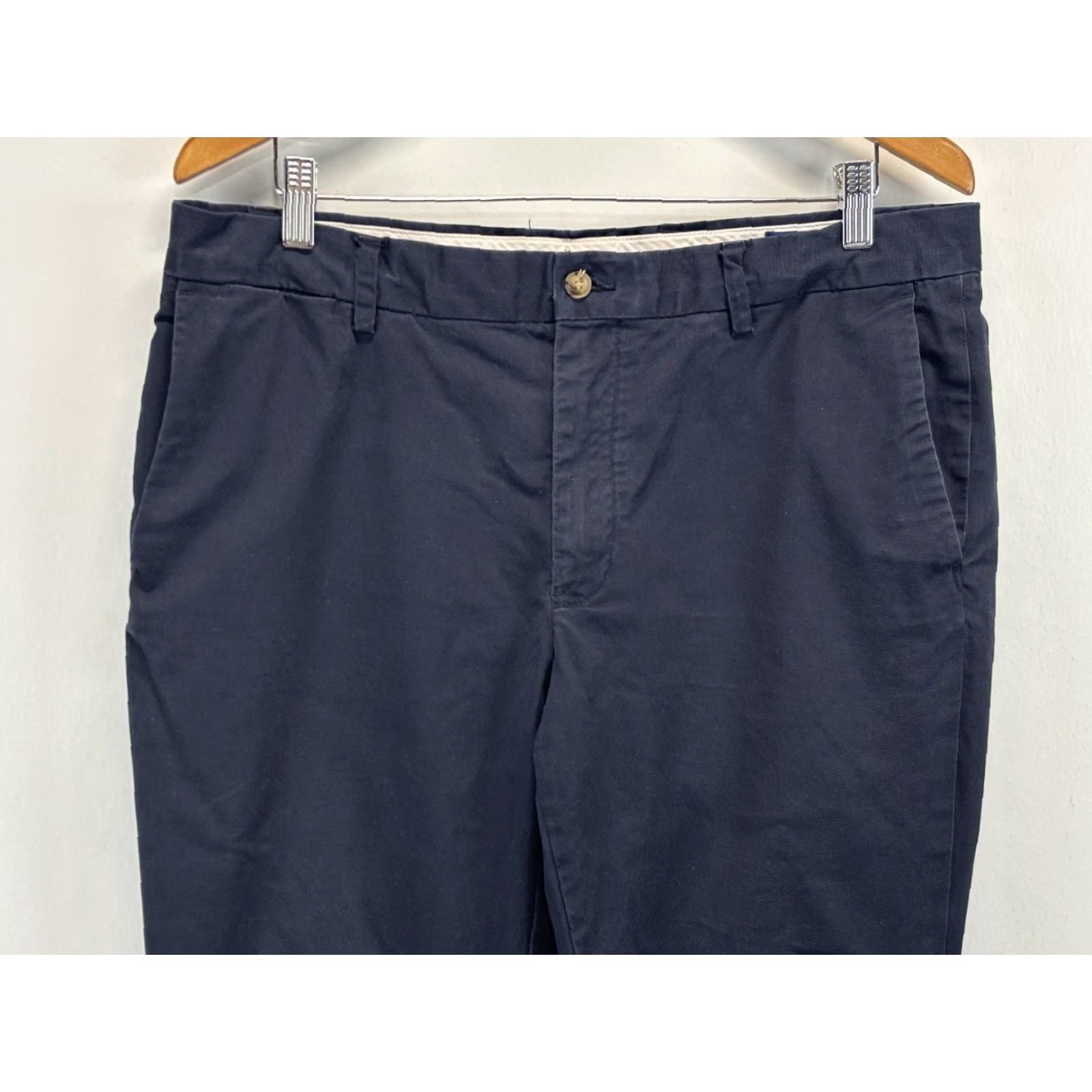 Polo Ralph Lauren Polo Ralph Lauren Chino Pants Men’s 36x32 Navy Stretch Slim Fit Preppy Pants Flat Front Cotton Blend 36in Inseam 31in") Size US M / EU 48-50 / 2 - 2 Thumbnail