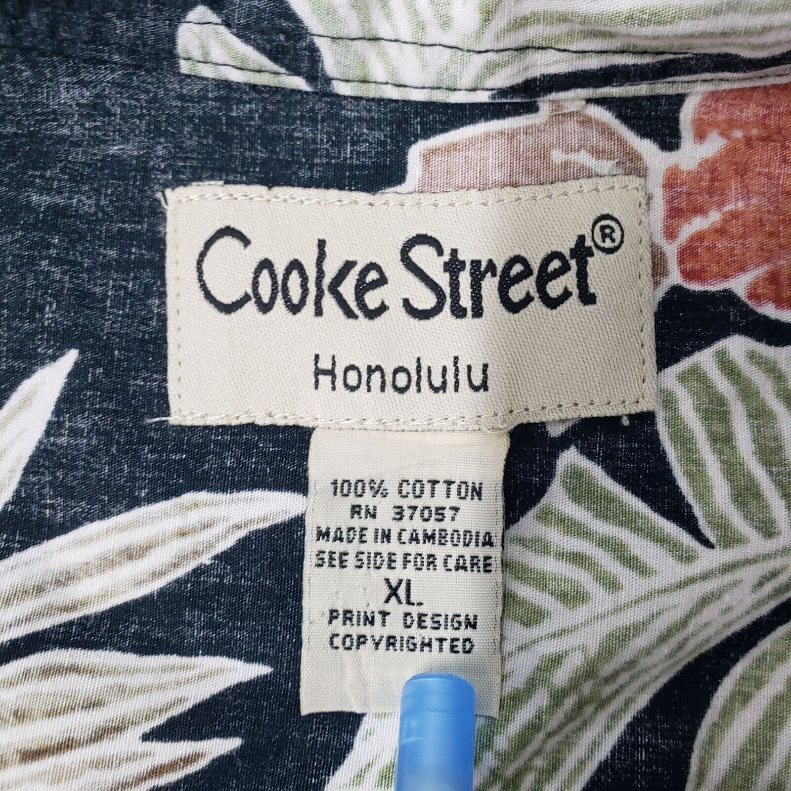 Designer Cooke Street Hawaiian Floral Shirt Mens Size XL Reverse Size XL / US 12-14 / IT 48-50 - 5 Thumbnail