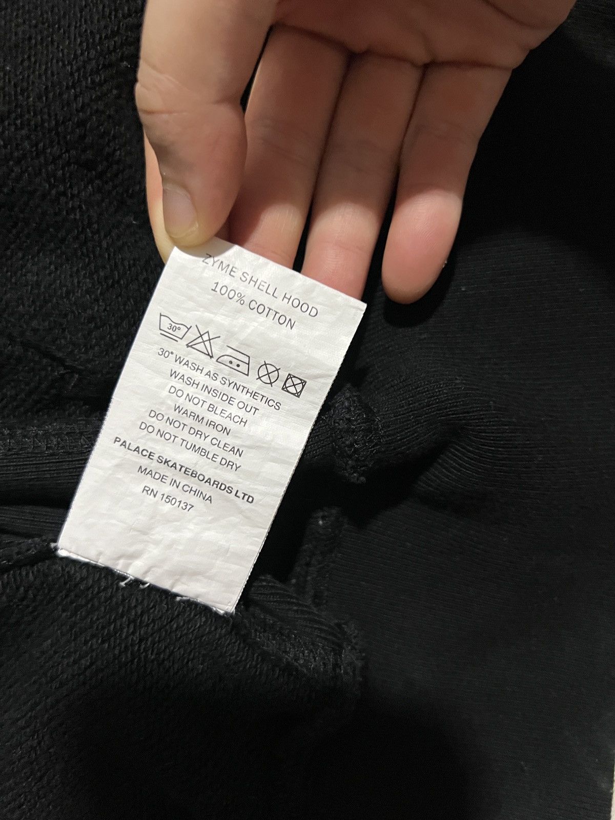 Palace Palace Zyme Shell Hood / Hoodie in Black size S Size US S / EU 44-46 / 1 - 5 Thumbnail