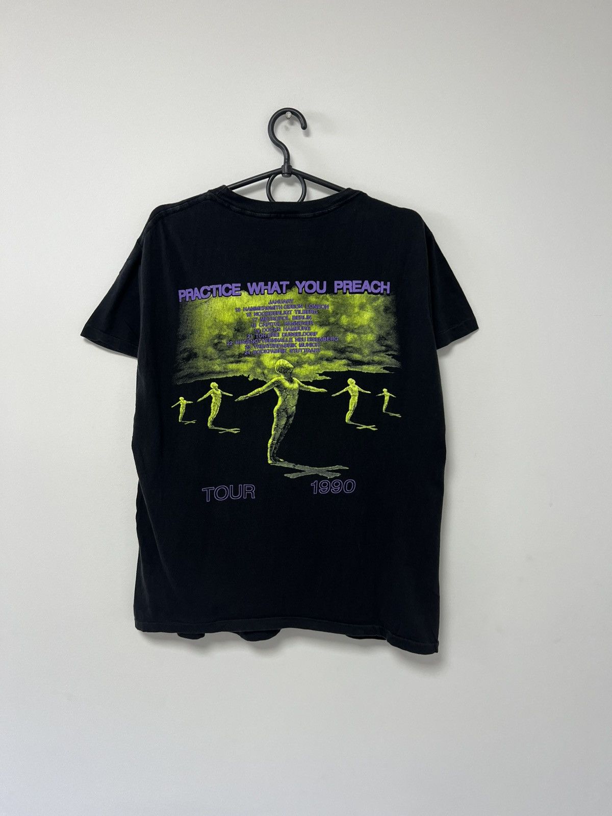 Band Tees Vintage Testament Practice What you Preach 1990 Tour sz M Size US M / EU 48-50 / 2 - 6 Thumbnail