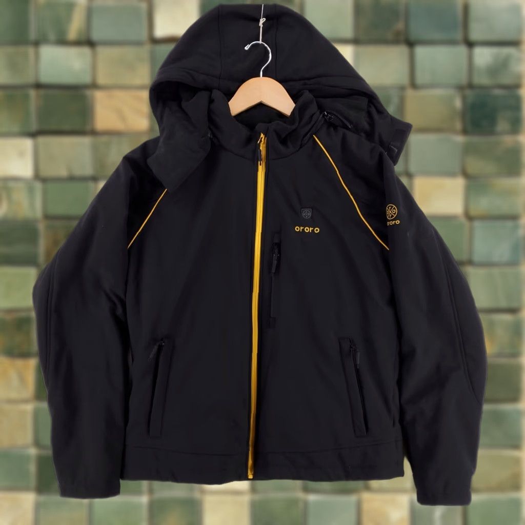 Vintage VINTAGE Ororo Heated Apparel Jacket Coat Black Long Sleeve Working w/ Battery Mens M Size US M / EU 48-50 / 2 - 1 Thumbnail