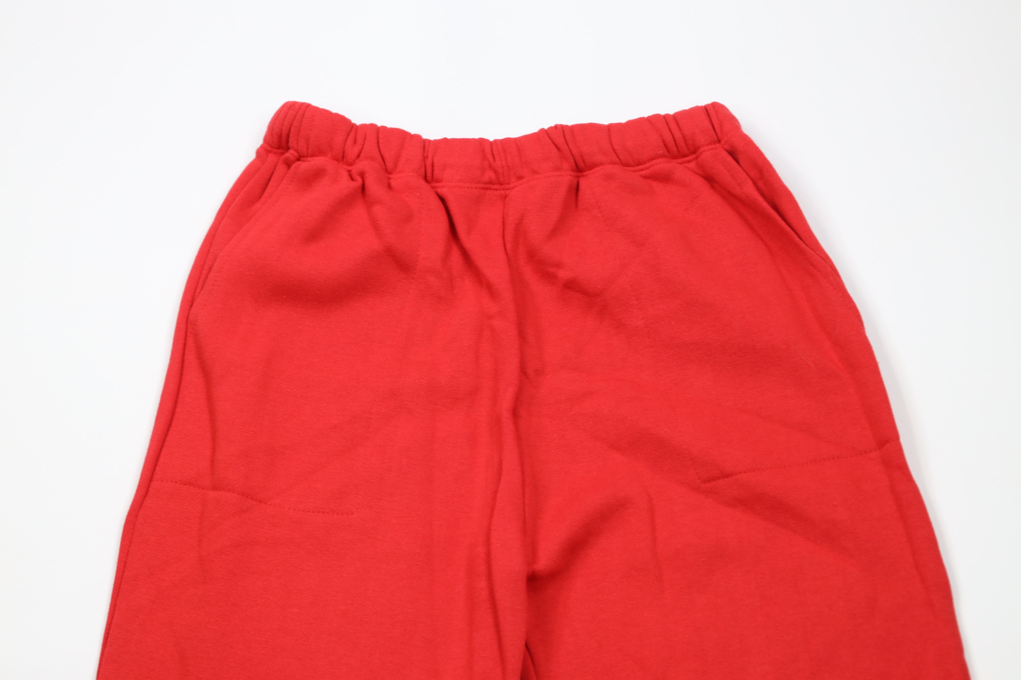 Vintage Deadstock Vintage 90s Streetwear Sweatpants Joggers Red USA Size US 36 / EU 52 - 2 Thumbnail
