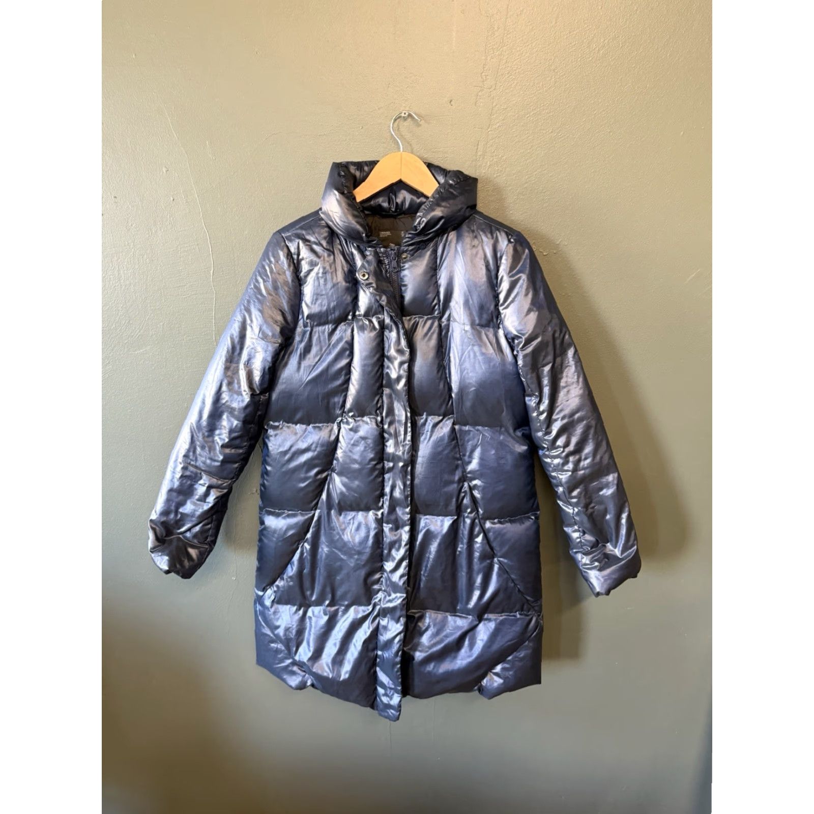 Gap Gap Womens Blue Full Zip Quilted Down Jacket Puffer Size Small Size S / US 4 / IT 40 - 2 Thumbnail
