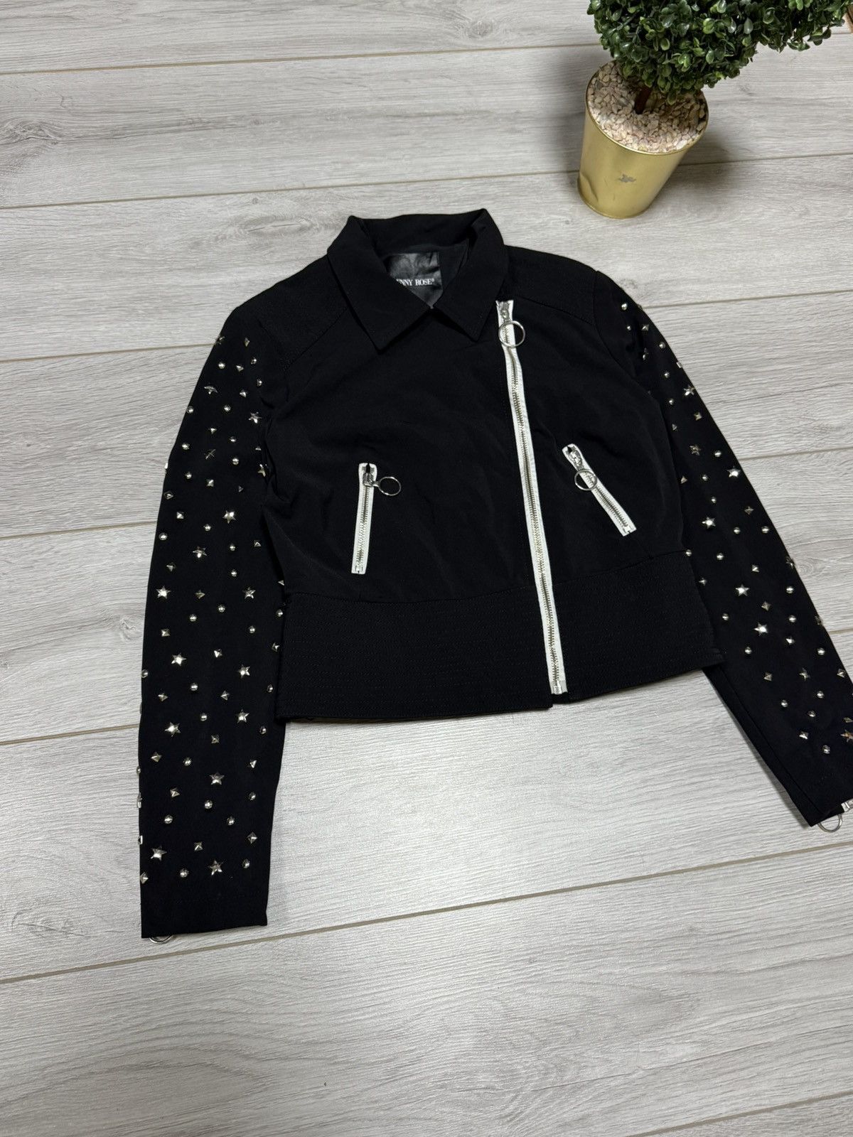 Other Denny Rose studded stars Jacket zip designer jkde eb0 Size L / US 10 / IT 46 - 5 Thumbnail
