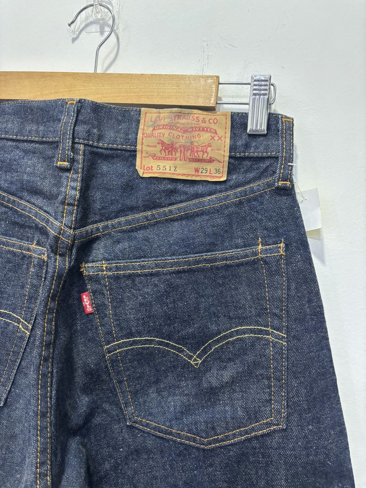 Levi's Vintage Levis 551Z Big E Selvedge Jeans Size US 29 - 6 Thumbnail
