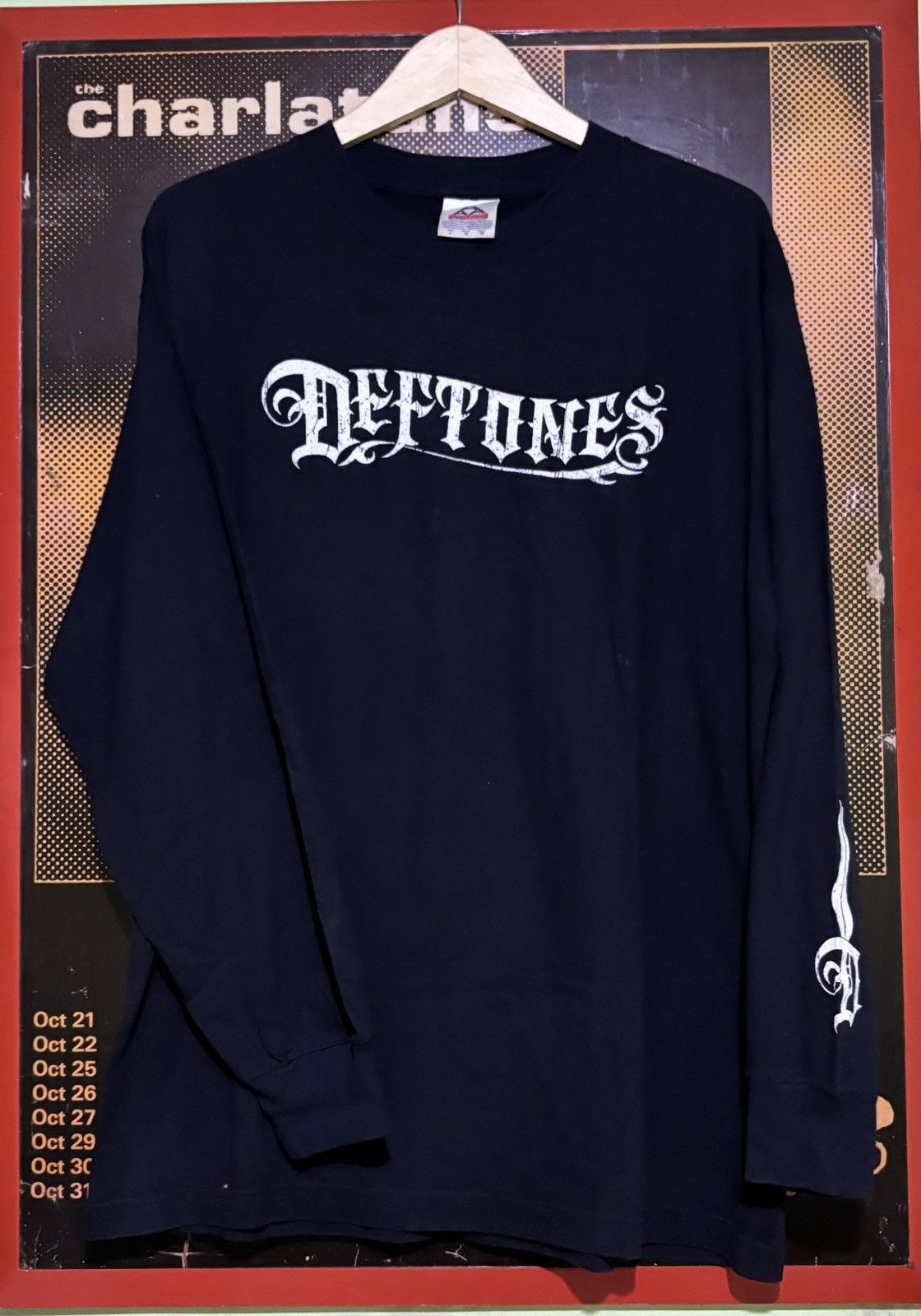 Band Tees Vintage 90s Deftones Long Sleeve korn slipknot Size US L / EU 52-54 / 3 - 1 Thumbnail