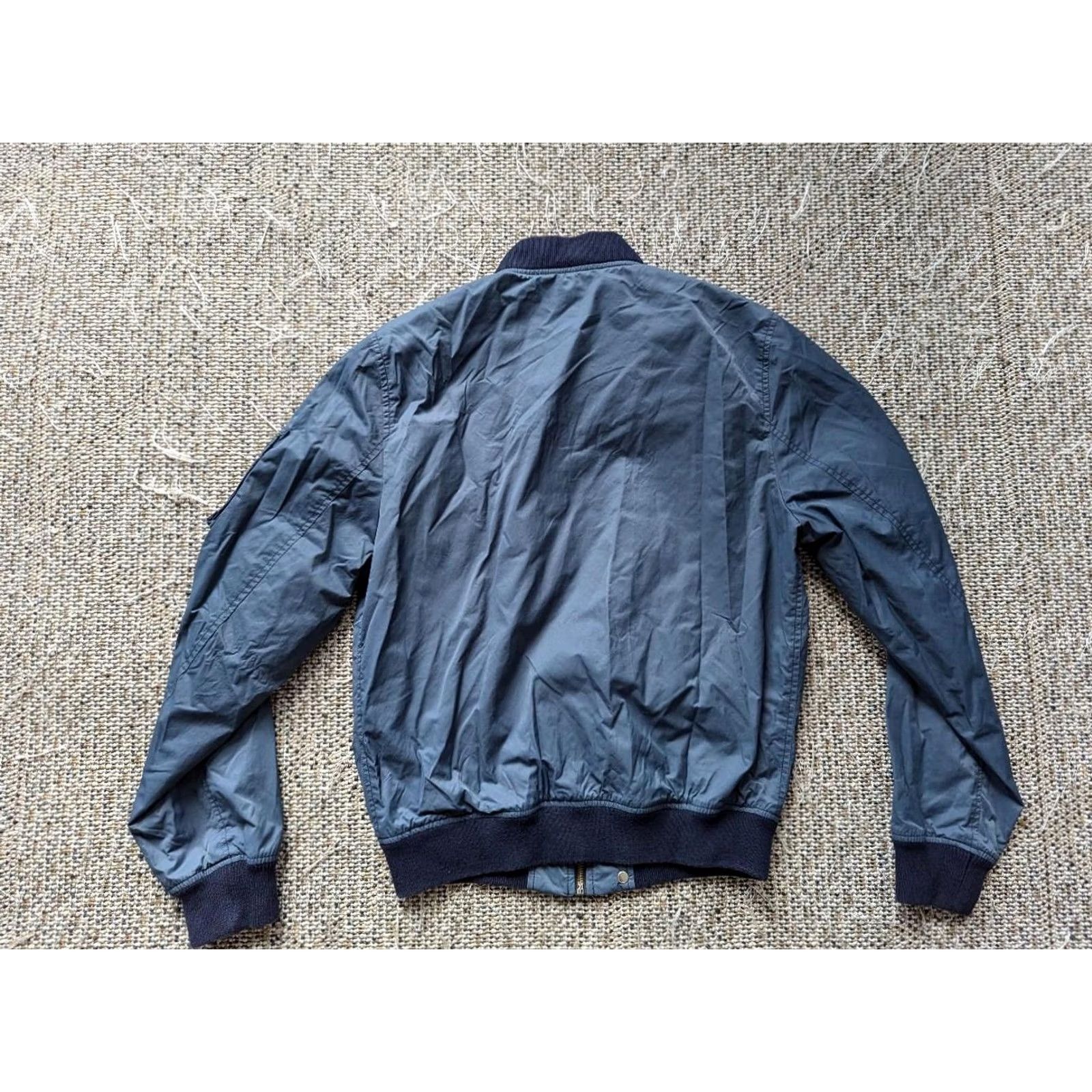 Wallace & Barnes VINTAGE Wallace & Barnes J. CREW MA-1 blue jacket S military bomber flight Men XS? Size US S / EU 44-46 / 1 - 2 Thumbnail