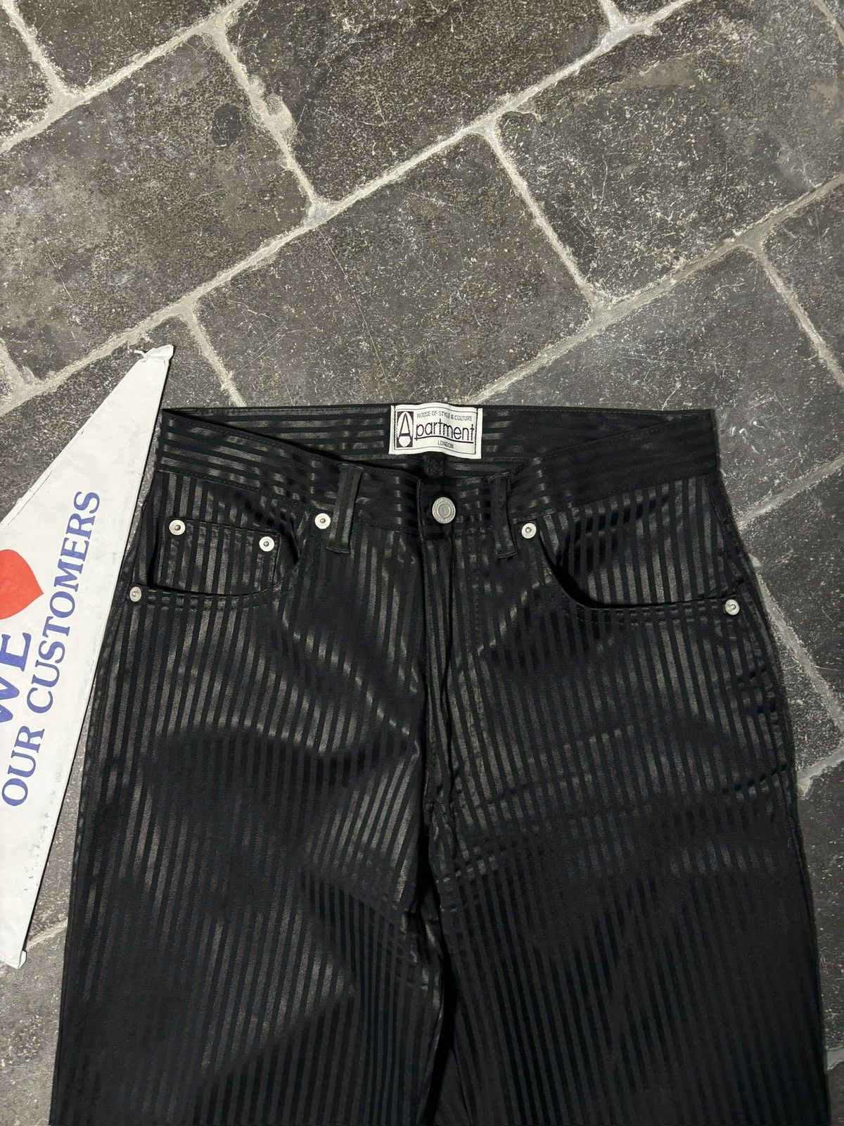 Vintage Made in England Vintage Striped Pants 1990s Apartment London Size 28" / US 6 / IT 42 - 2 Thumbnail