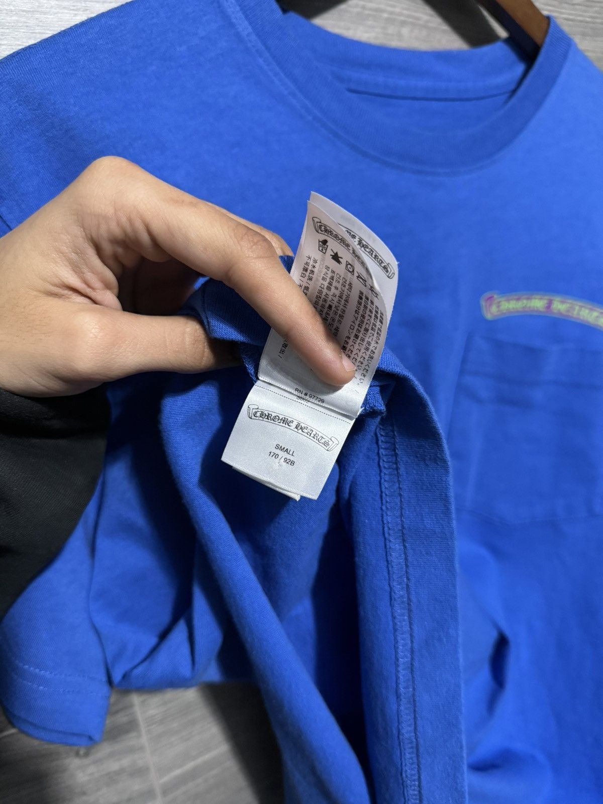 Chrome Hearts Chrome Hearts “Blue” Scroll Tee Size US S / EU 44-46 / 1 - 4 Thumbnail