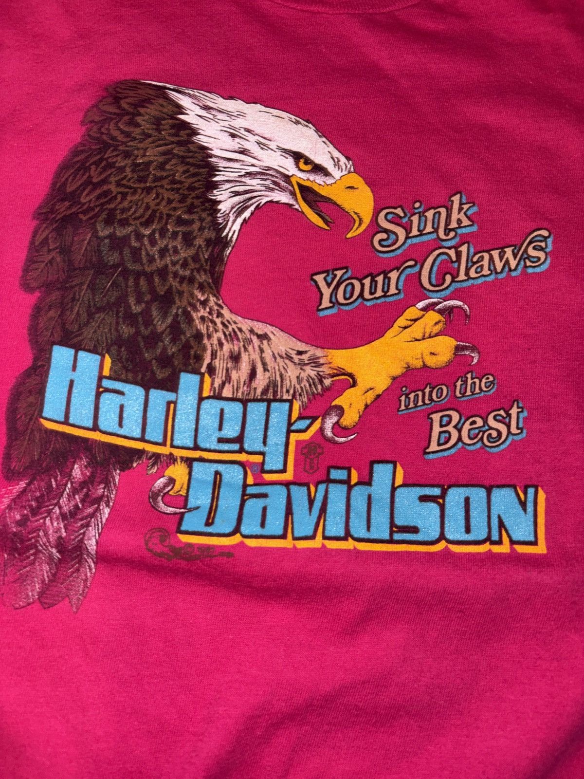 Harley Davidson Harley Davidson Eagle tee 1984 Size US M / EU 48-50 / 2 - 1 Thumbnail