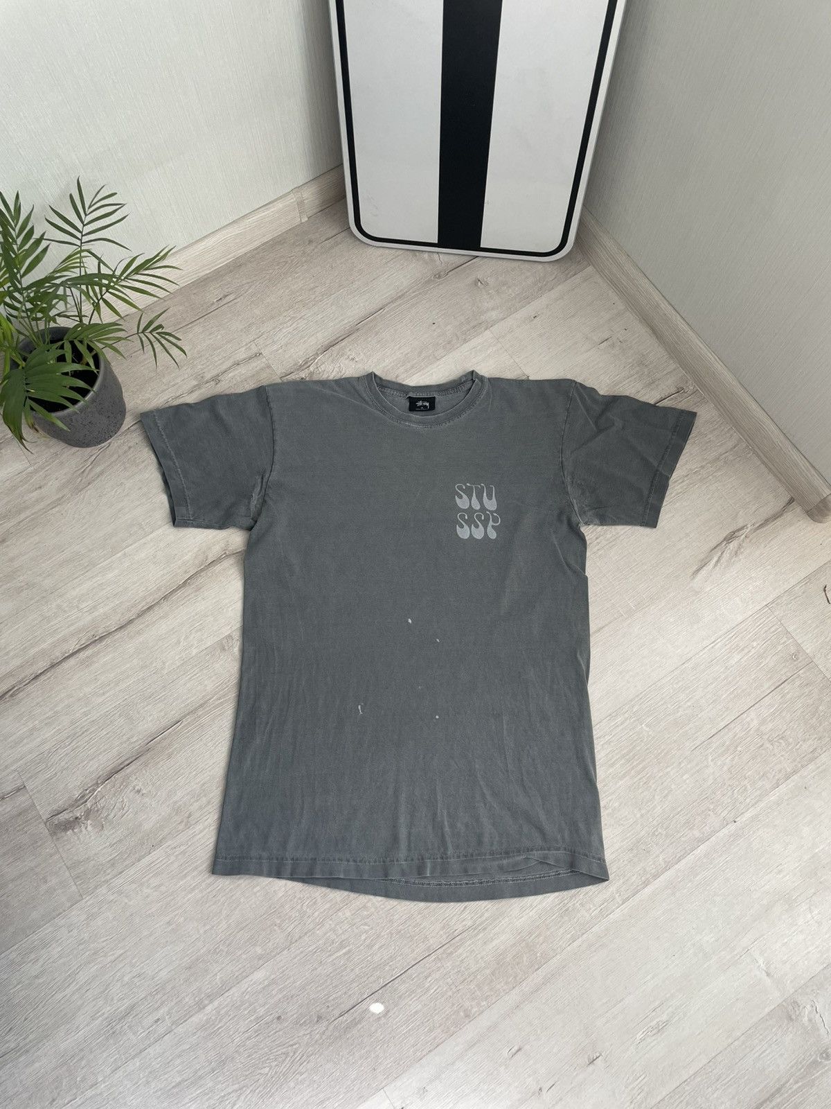 Stussy × Vintage Vintage Stussy Surf Faded T-shirt The Tide Painted Y2k Size US M / EU 48-50 / 2 - 1 Thumbnail