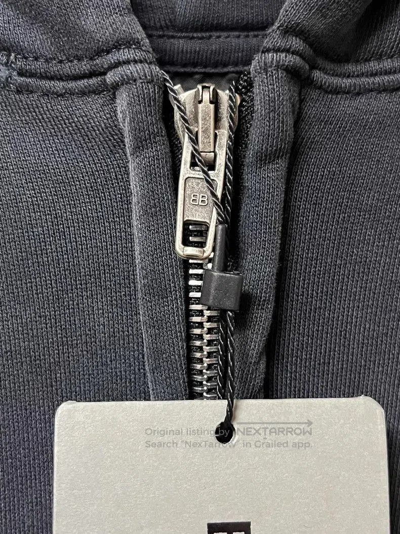 Balenciaga Balenciaga Black Tape Zip Hoodie. Size US XS / EU 42 / 0 - 3 Thumbnail