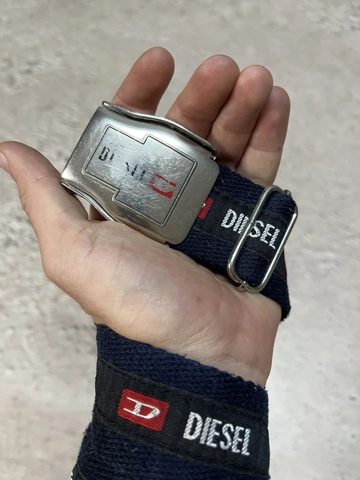 Diesel Vintage canvas Diesel big logo belt y2k Size ONE SIZE - 3 Thumbnail