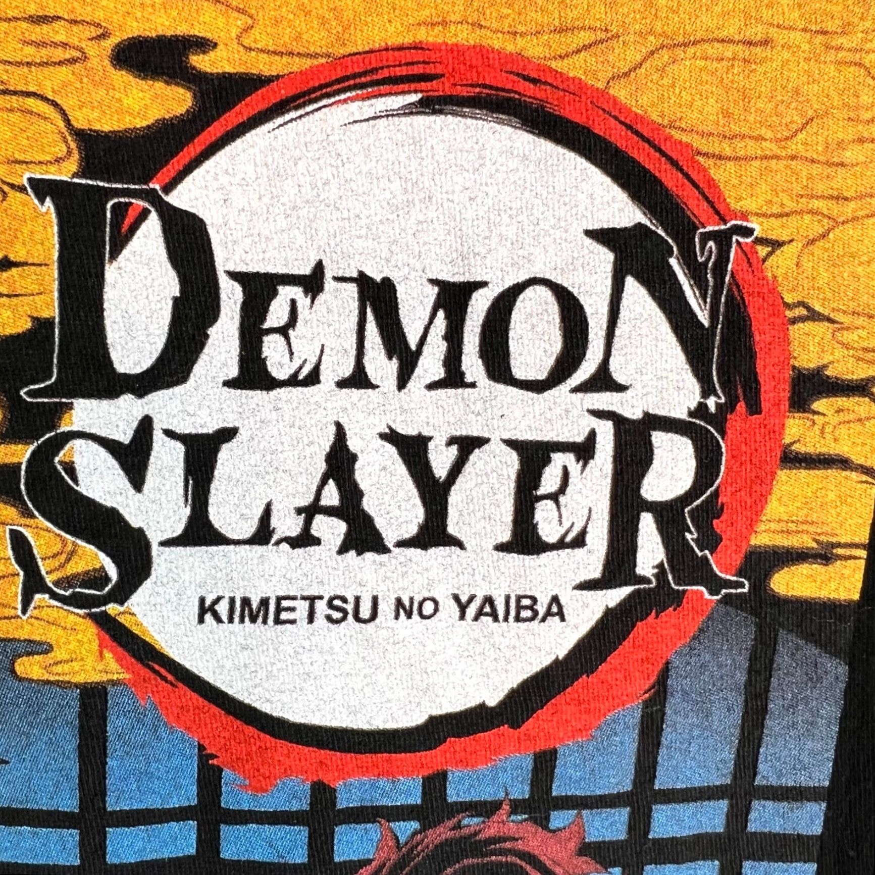 Vintage Demon Slayer T Shirt Adult XL Crew Neck Black 100% Cotton Graphic Print Men’s Kimetsu Yaiba Tee Size US XL / EU 56 / 4 - 4 Thumbnail