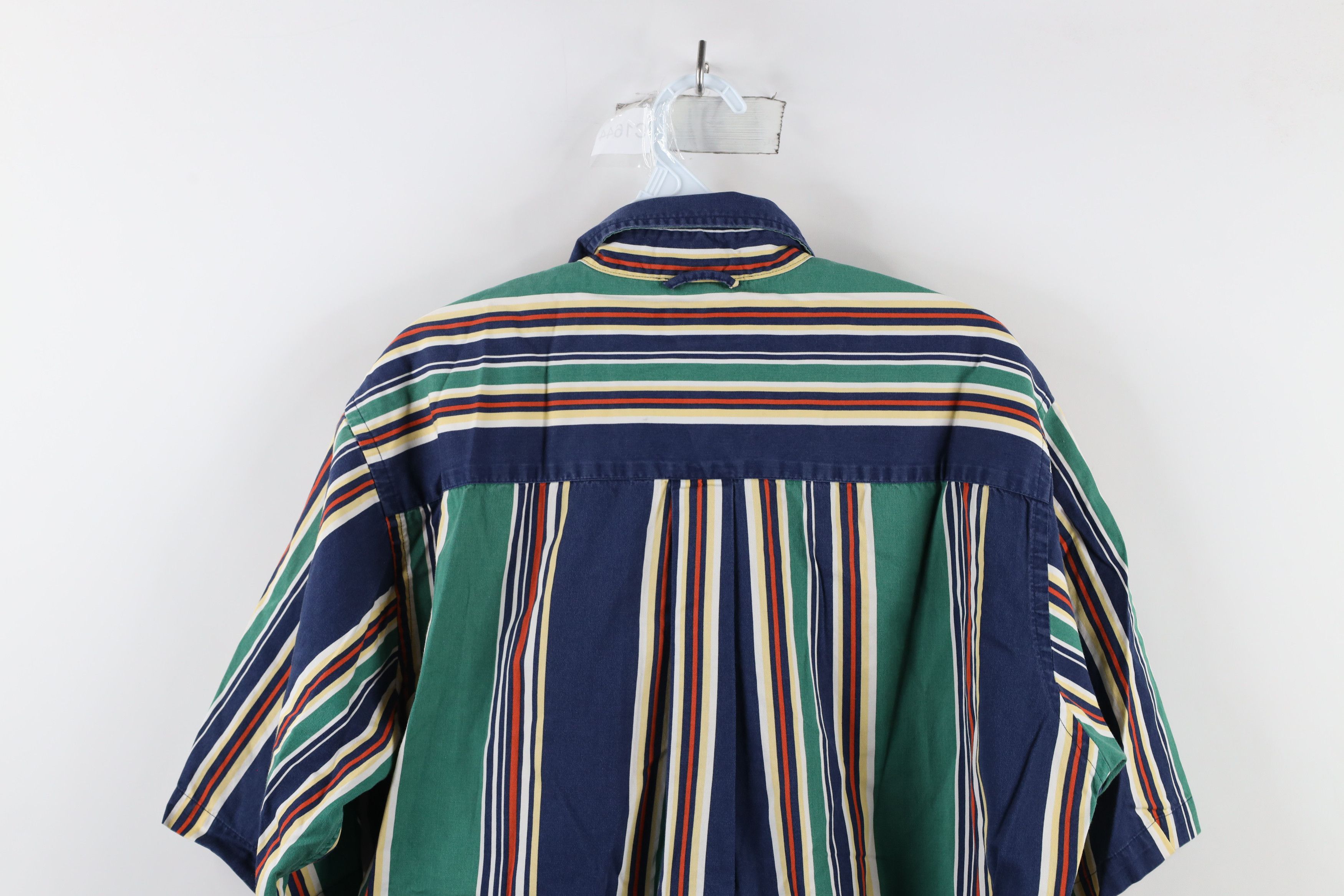 Vintage Vintage 90s Streetwear Rainbow Striped Button Down Shirt Size US L / EU 52-54 / 3 - 11 Thumbnail
