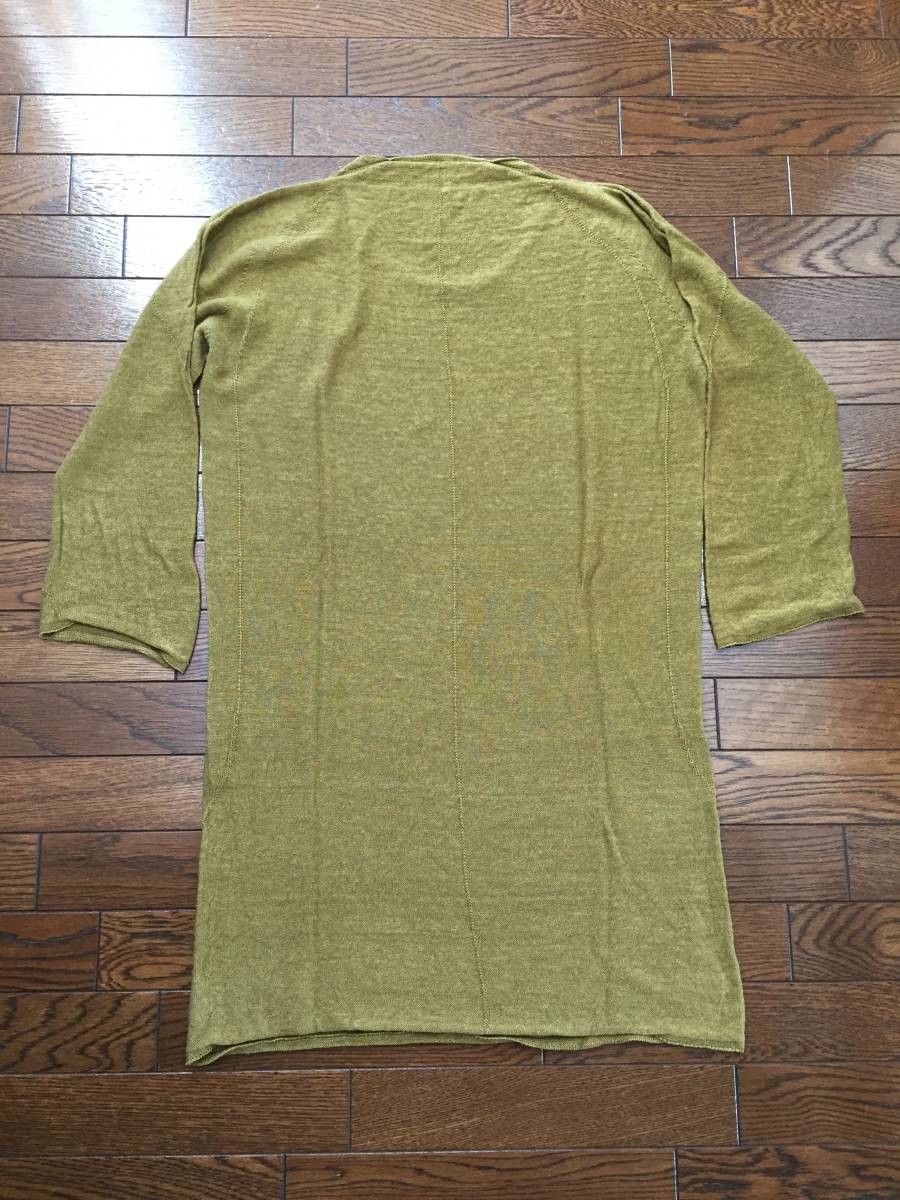 Devoa Linen Silk Anatomic Knit Tee - Dirty Yellow - JP 2 US S-M Size US S / EU 44-46 / 1 - 4 Thumbnail