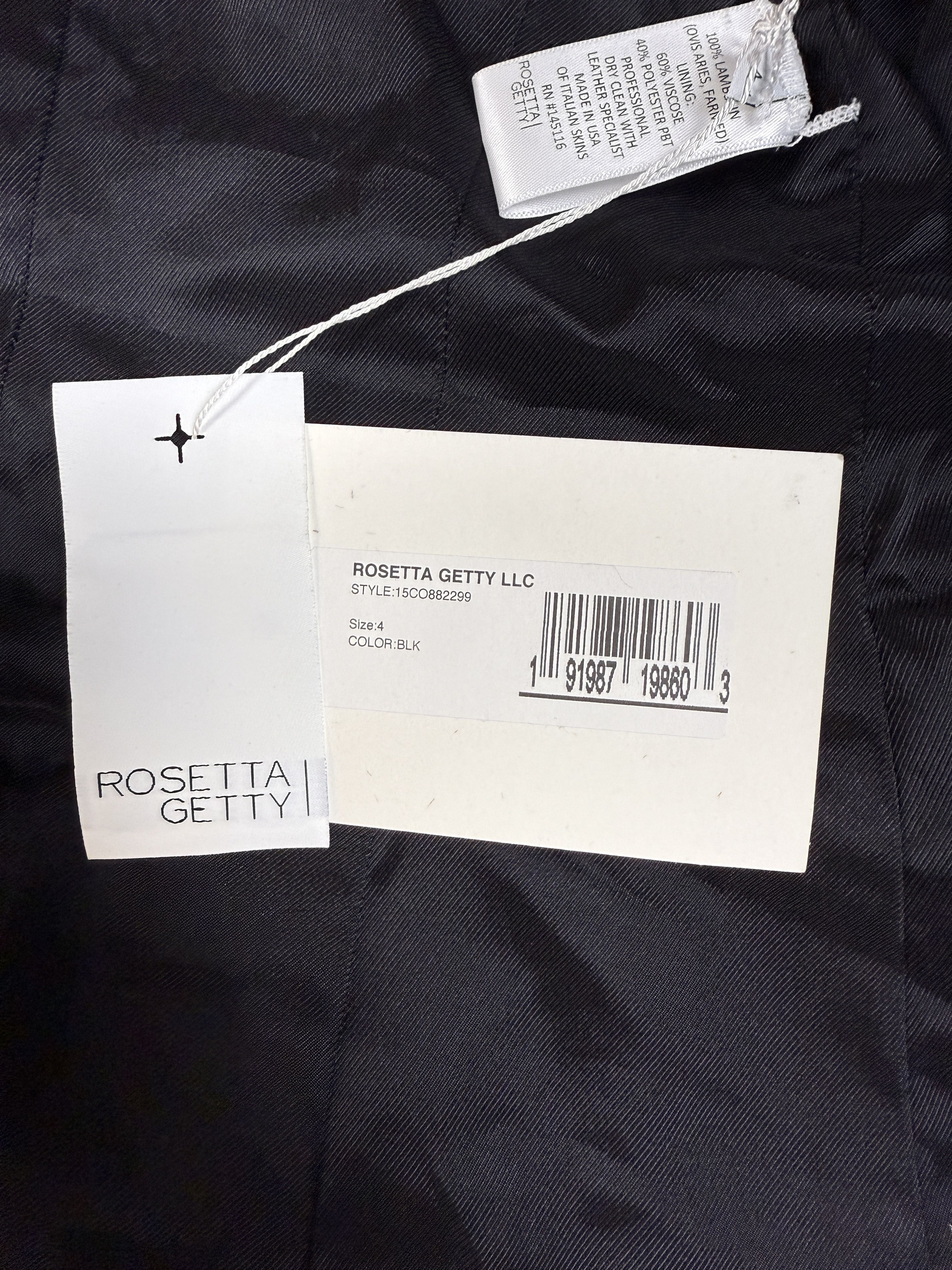 Rosetta Getty $3900 Rosetta Getty Peak Lapel Leather Blazer Jacket Size S / US 4 / IT 40 - 12 Thumbnail