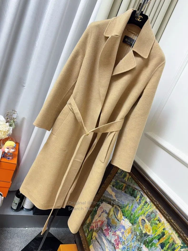 Loro Piana Loro Piana Honey Yellow Camel Long Cashmere Coat with Belt Size XS / US 0-2 / IT 36-38 - 1 Thumbnail