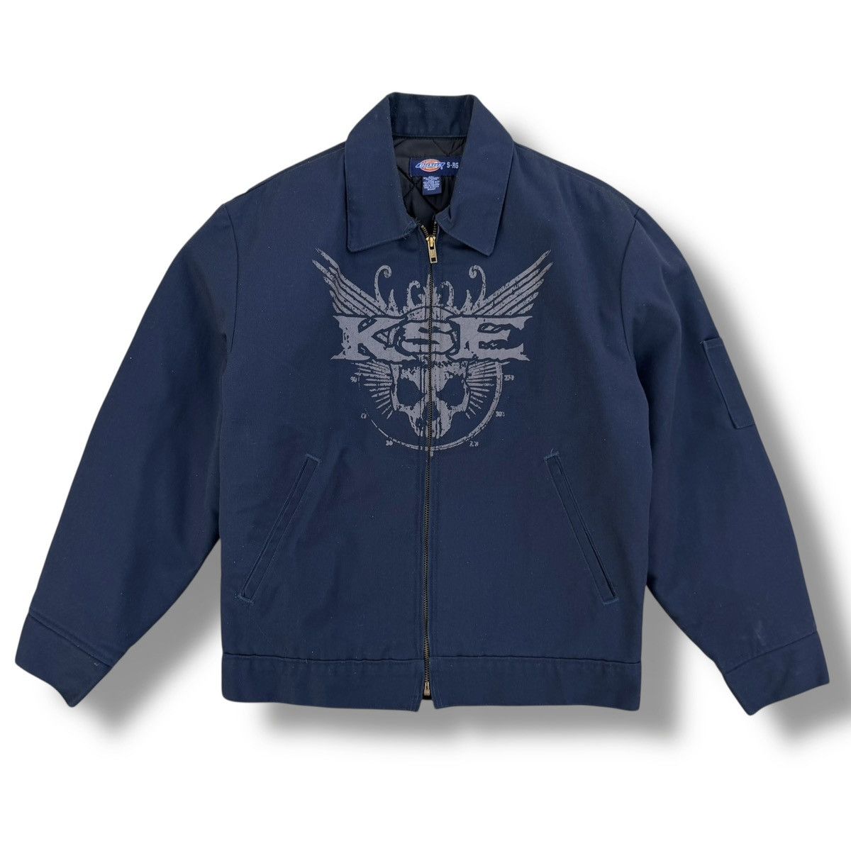 Dickies Vintage Y2K Dickies Killswitch Engage Jacket Navy Blue Metal Size US S / EU 44-46 / 1 - 1 Thumbnail