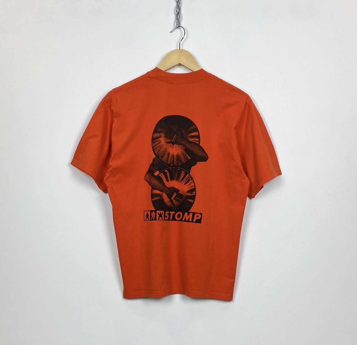 Other Vintage Stomp Percussion Band T-shirt Top Graphic Y2K Orange Size US M / EU 48-50 / 2 - 1 Thumbnail