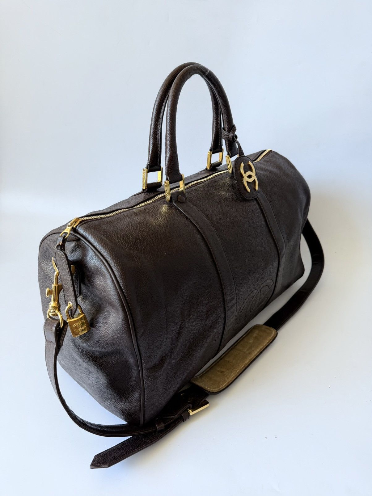 Chanel Vintage Chanel Brown Caviar Boston bag Size ONE SIZE - 4 Thumbnail