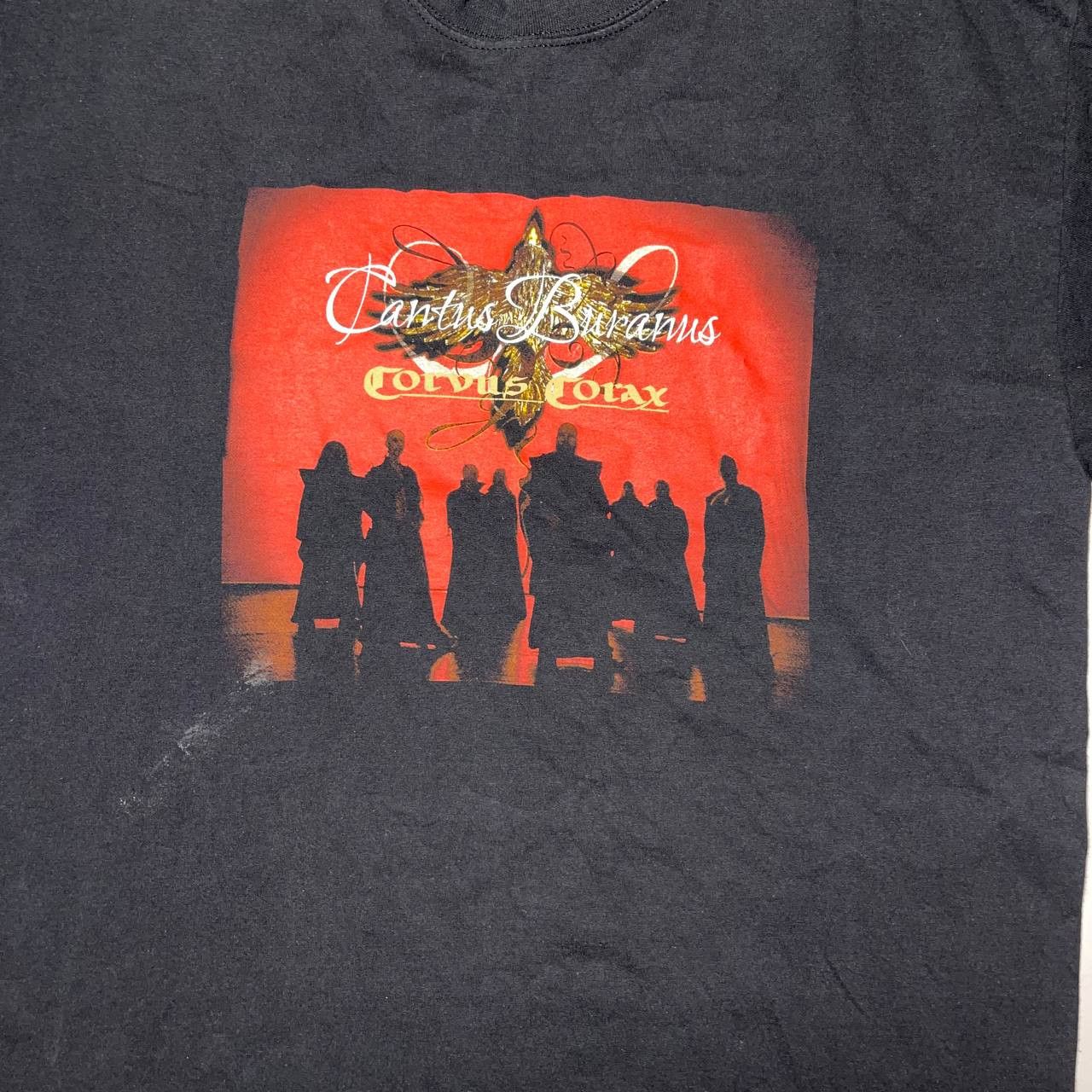 Fruit Of The Loom Corvus Corax Cantus Buranus Album Cover T-Shirt Black SZ L Size US L / EU 52-54 / 3 - 3 Thumbnail