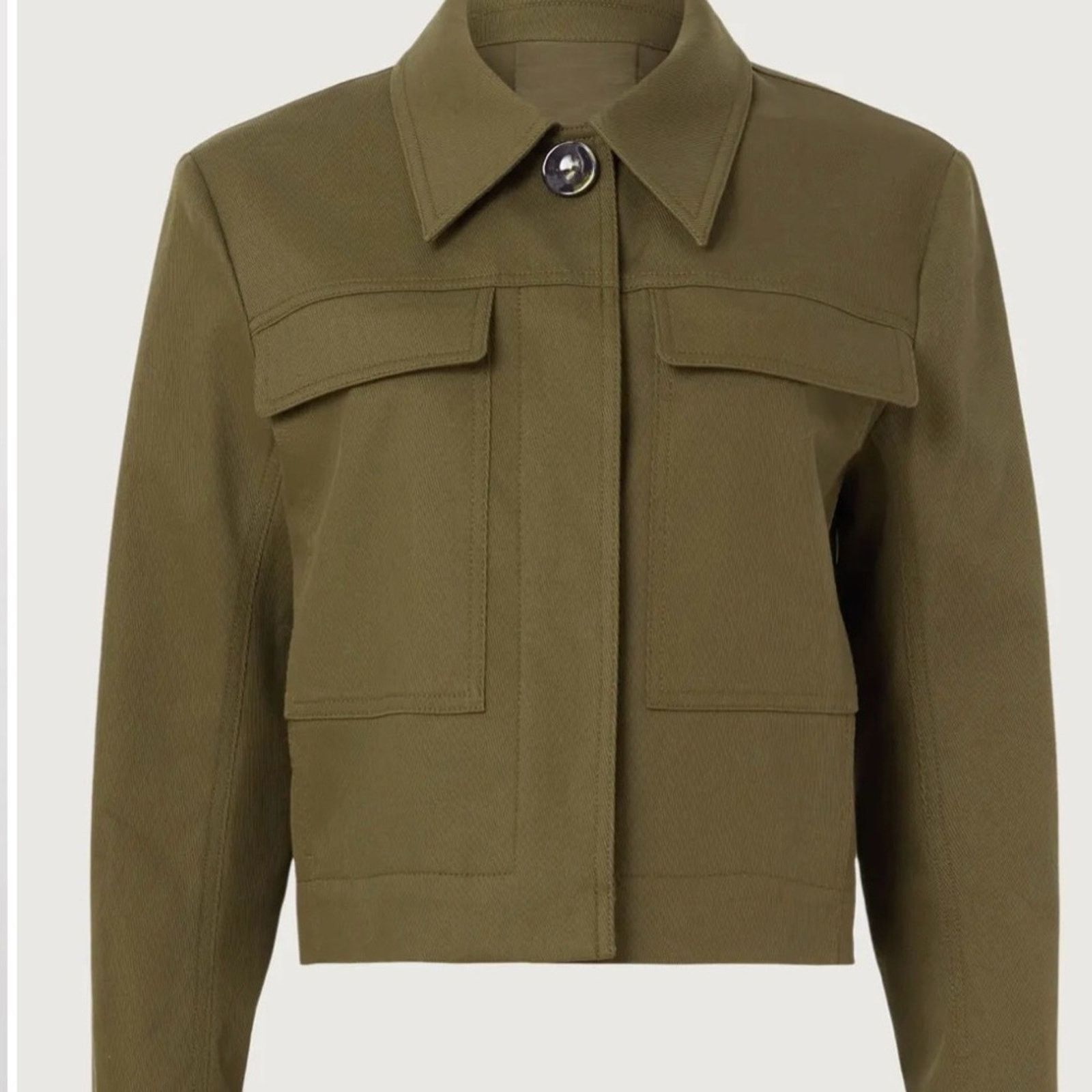 Tory Burch 179 Tory Burch $698 Olive Green Women's Jacket Size 6 Size M / US 6-8 / IT 42-44 - 5 Thumbnail