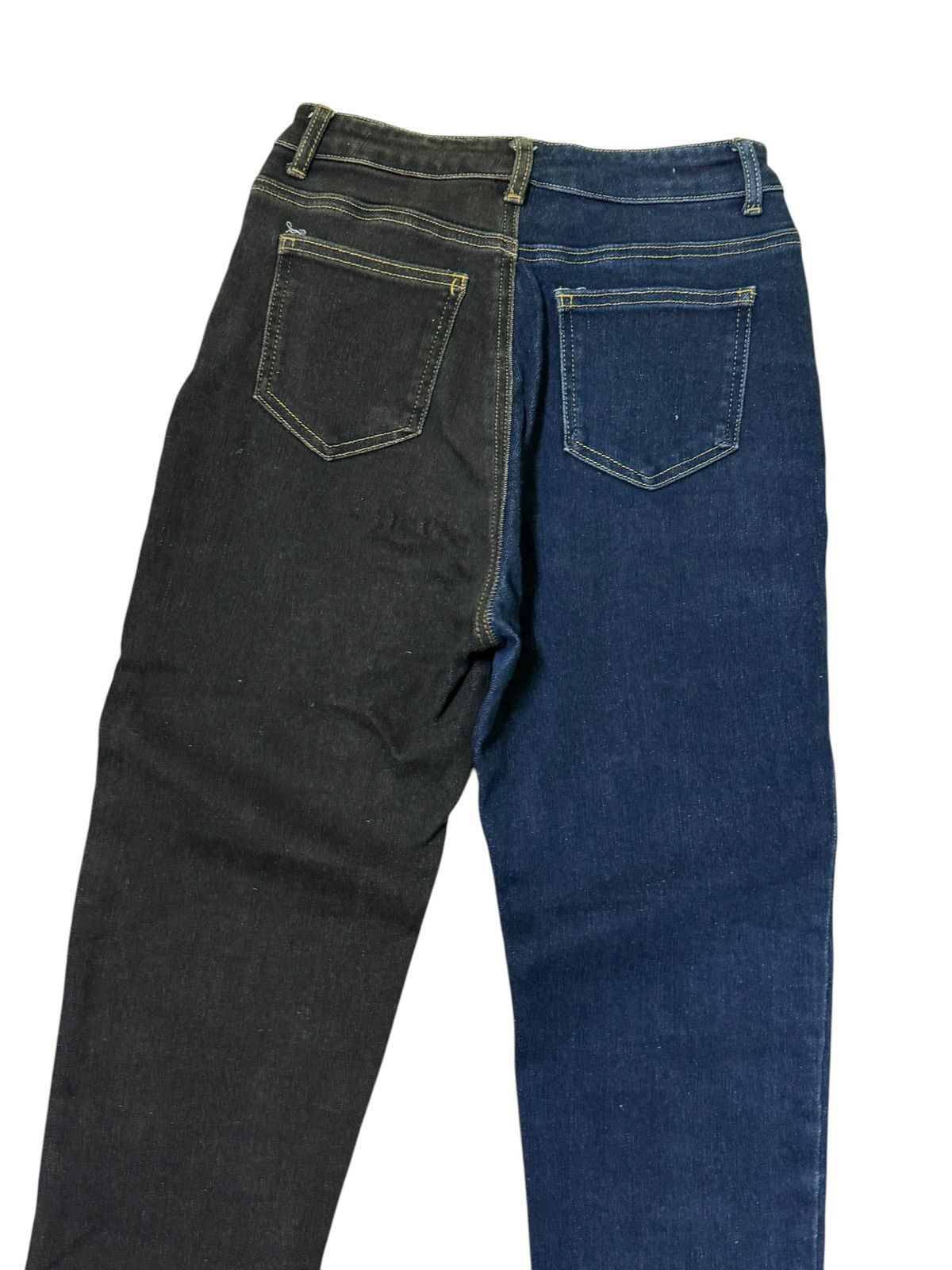 Designer × Japanese Brand SKINNY STRETCHED MONATRW RECONSTRUCTED DISTRESSED DENIM Size 24" / US 00 / IT 34 - 10 Thumbnail