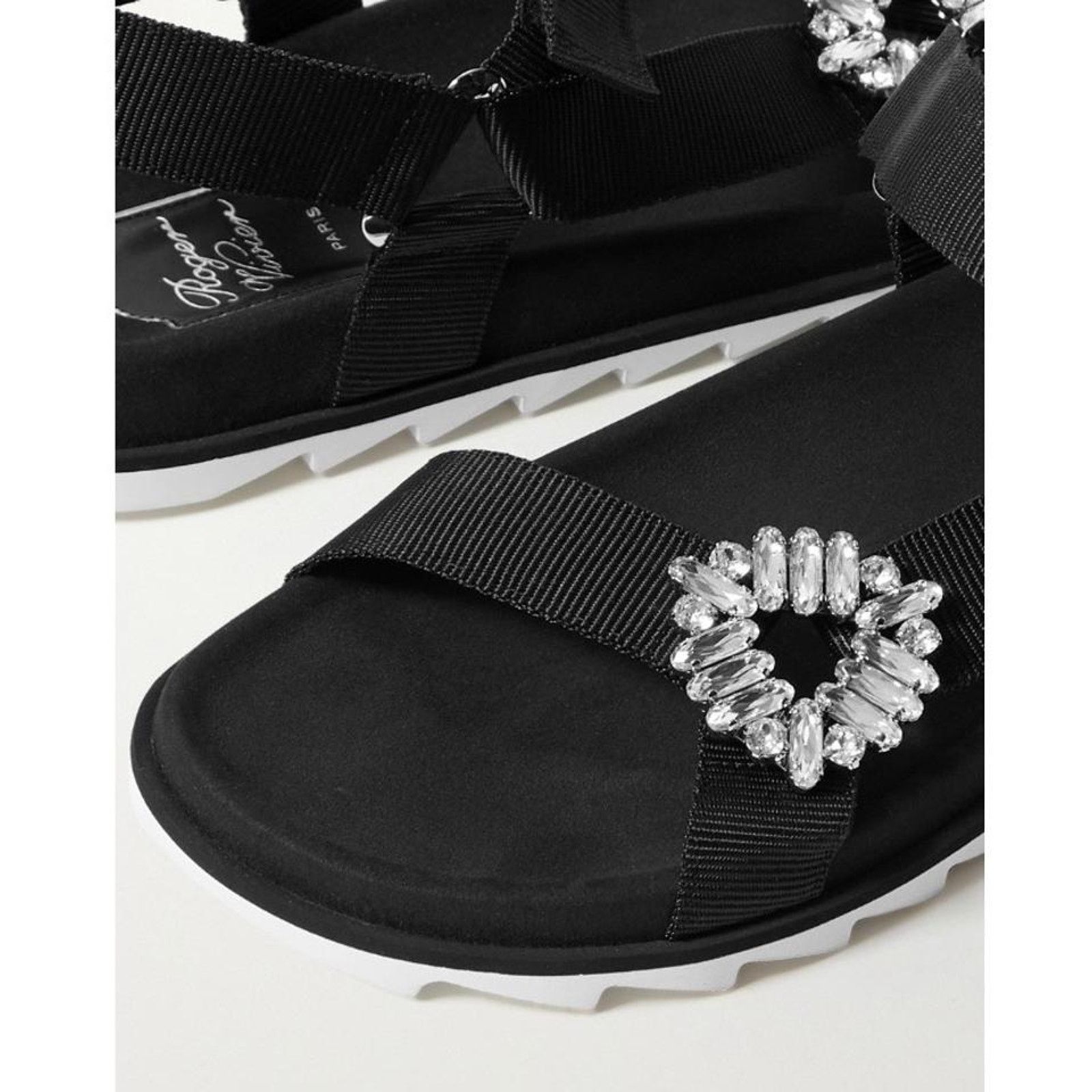 Roger Vivier Trekky viv crystal embellished sandals Size US 10 / IT 40 - 6 Thumbnail