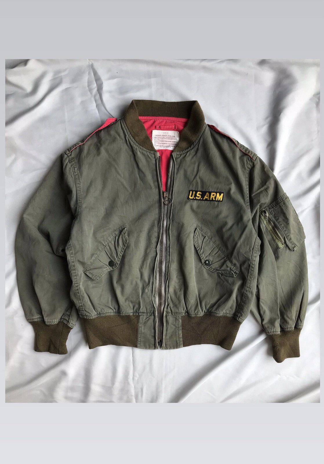 Vintage Vintage Field Pile Bomber Jacket Size US M / EU 48-50 / 2 - 1 Thumbnail
