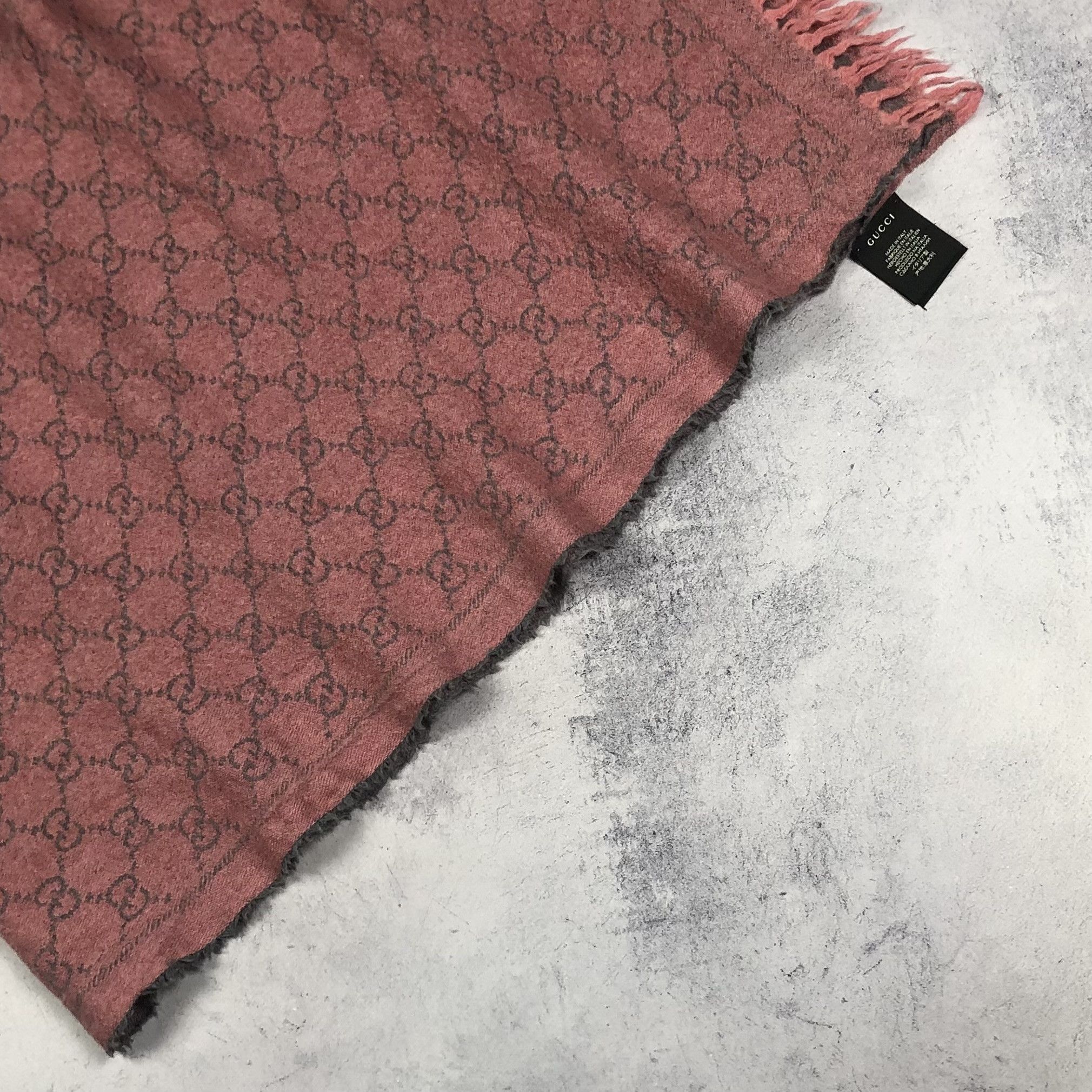 Gucci Gucci Monogram Wool Muffler Scarf Size ONE SIZE - 8 Thumbnail