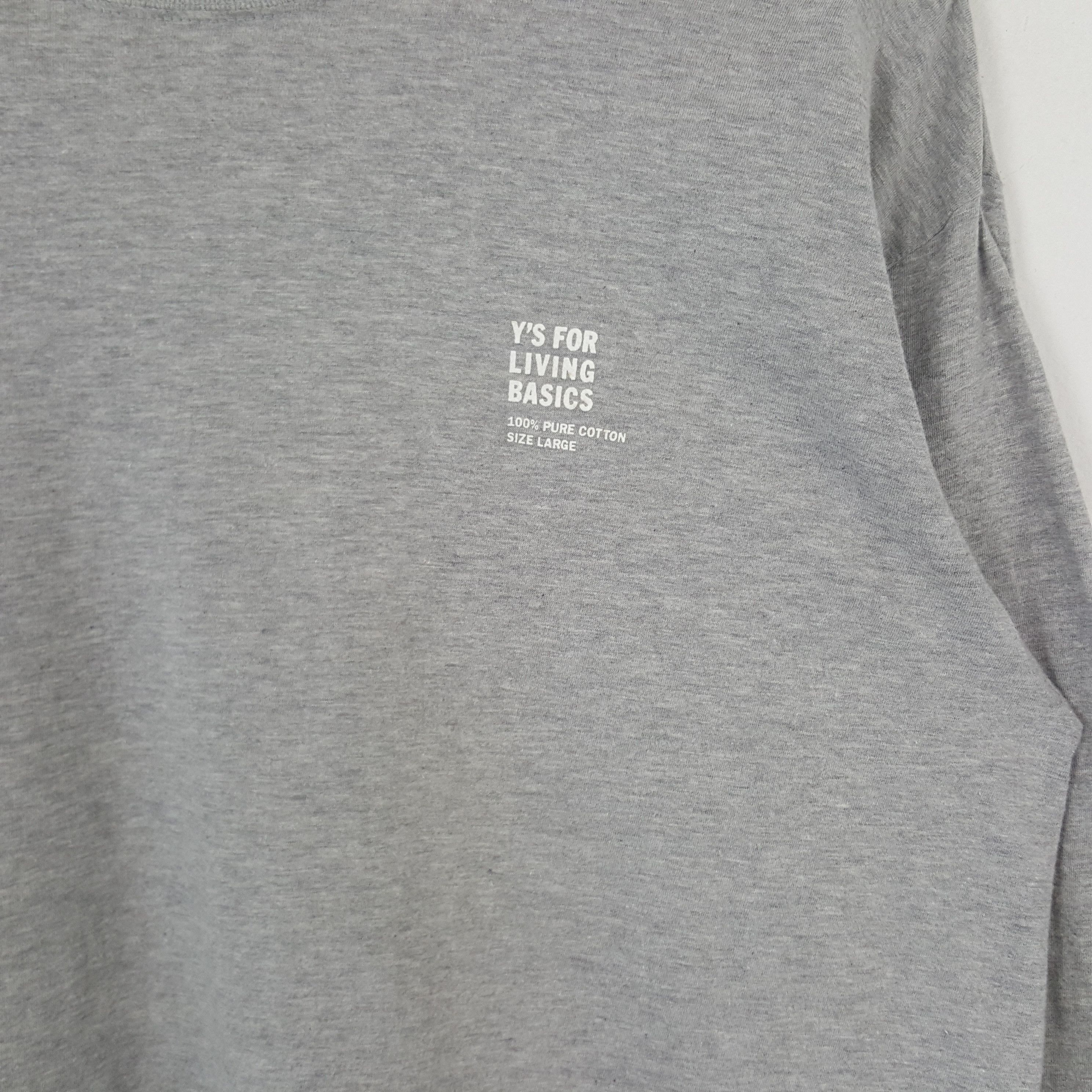 Japanese Brand × Vintage × Yohji Yamamoto Vintage Y's For Living Basics Yohji Yamamoto Tshirt C285N42 Size US L / EU 52-54 / 3 - 2 Thumbnail