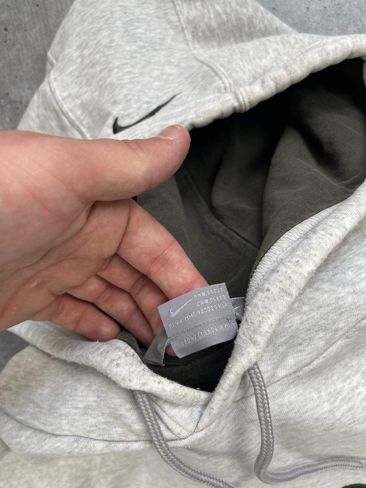 Nike × Vintage Vintage Nike center swoosh hoodie worn by Travis Scott y2k Size US XXL / EU 58 / 5 - 10 Thumbnail