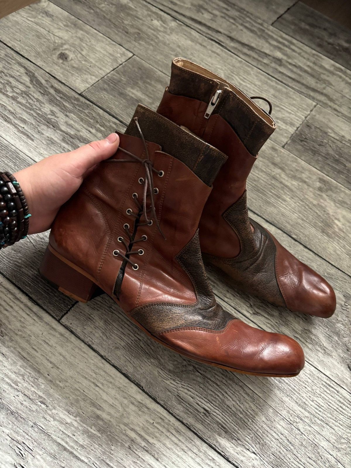 Tornado Mart Tornado Mart Cuban Heel leather boots tornado mart Size US 9 / EU 42 - 2 Thumbnail