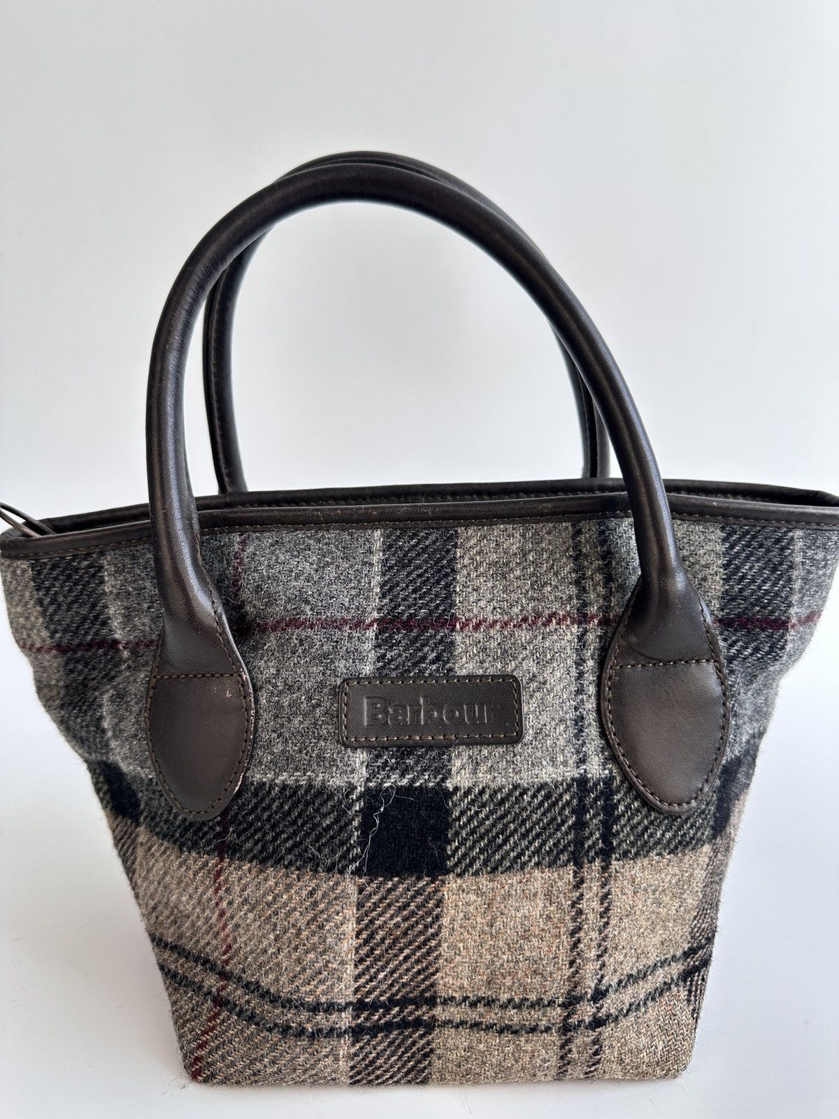 Barbour Barbour Winter Tartan Wool Tote Bag Plaid Check Handbag Size ONE SIZE - 2 Thumbnail