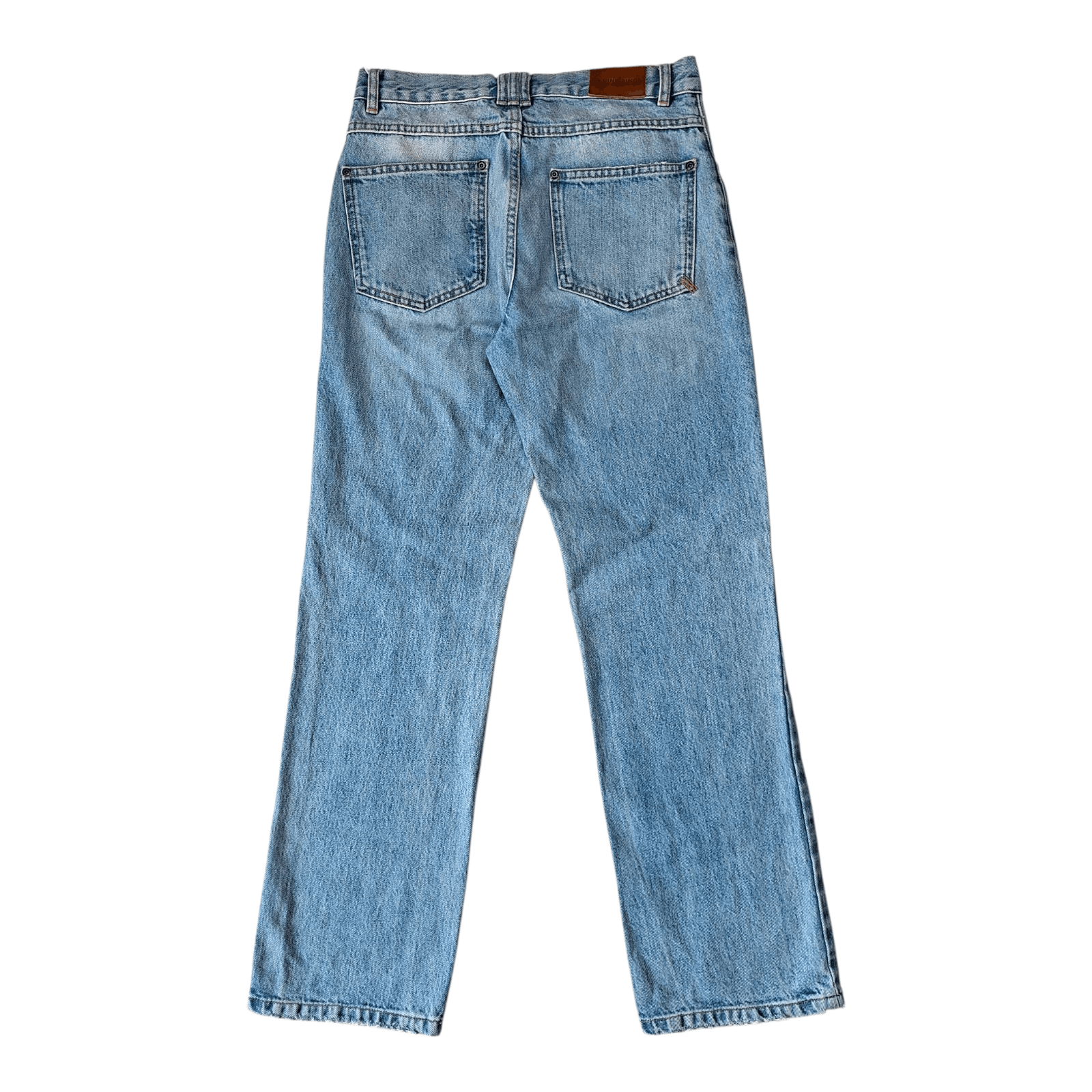 Anine Bing ANINE BING Gavin Jeans - Distressed Light Wash Straight Leg Size 28" / US 6 / IT 42 - 2 Thumbnail