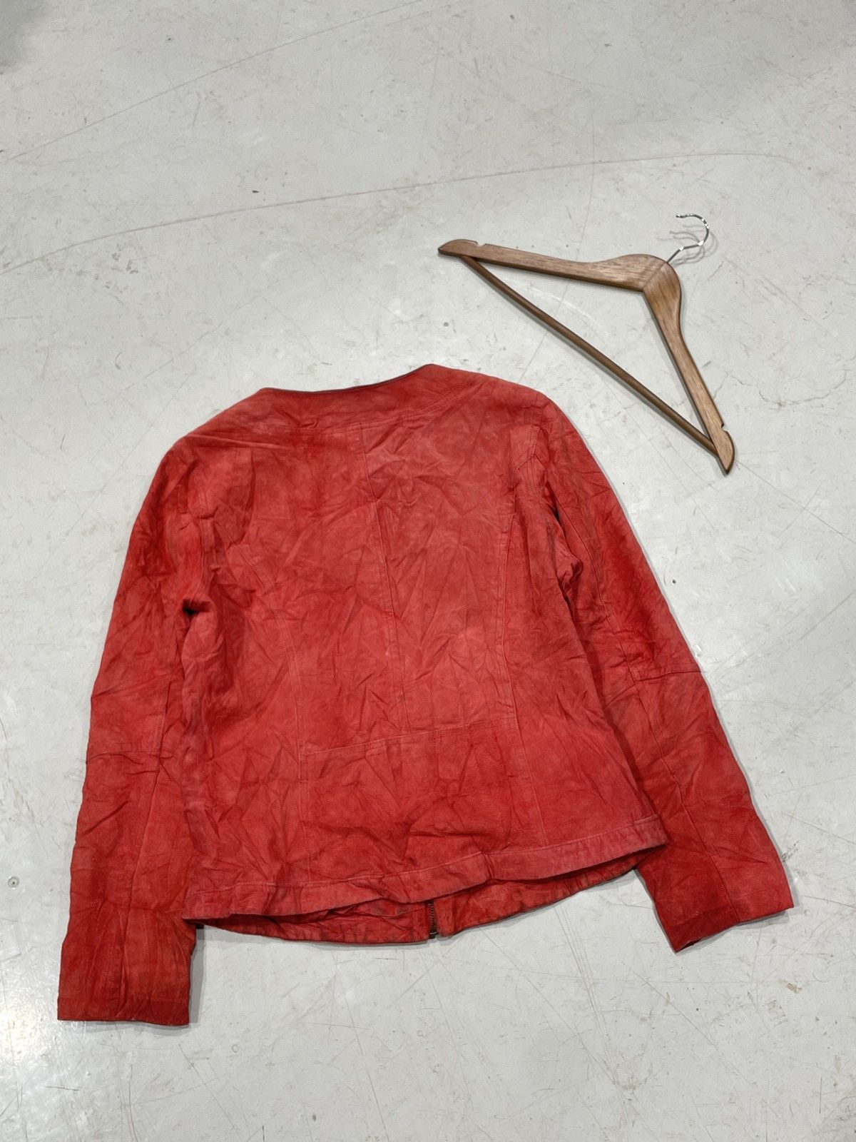 Danier × Japanese Brand Hot Pink Cleo Suede Fitted Jacket Size M / US 6-8 / IT 42-44 - 4 Thumbnail